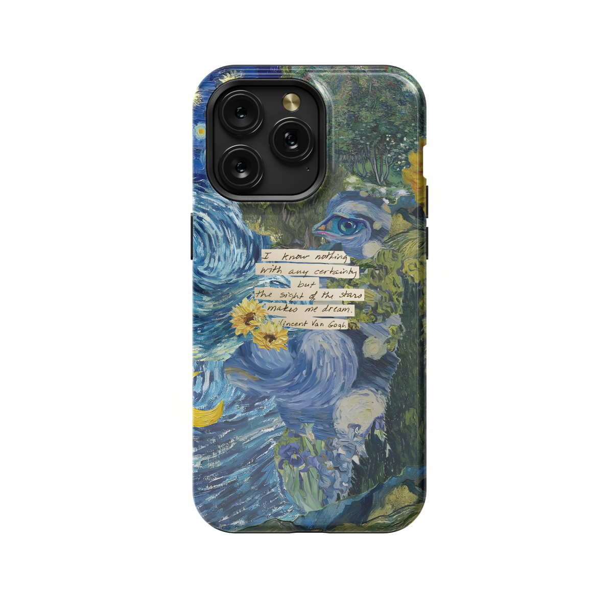 Seamless Aesthetic Collage Vincent Van Gogh Phone Case iPhone Samsung Cover Pixel 1042