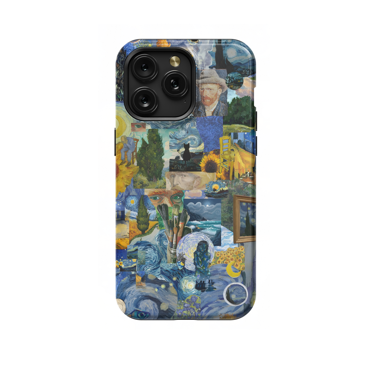 Seamless Aesthetic Collage Vincent Van Gogh Phone Case iPhone Samsung Cover Pixel 1046