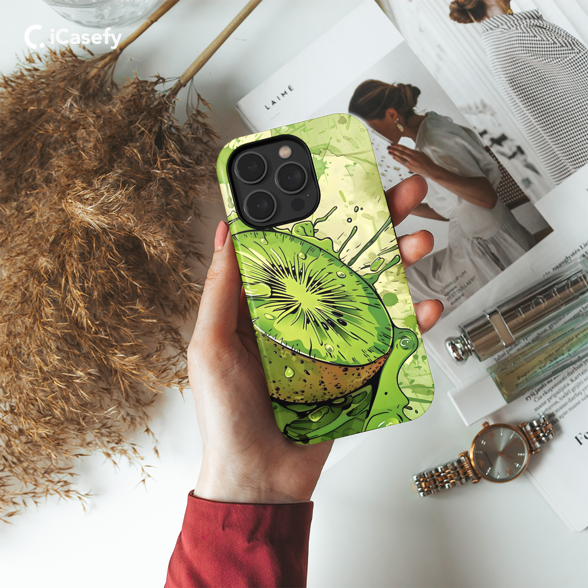 Aesthetic Kiwi Drawing Phone Case iPhone Samsung Cover Pixel 1061