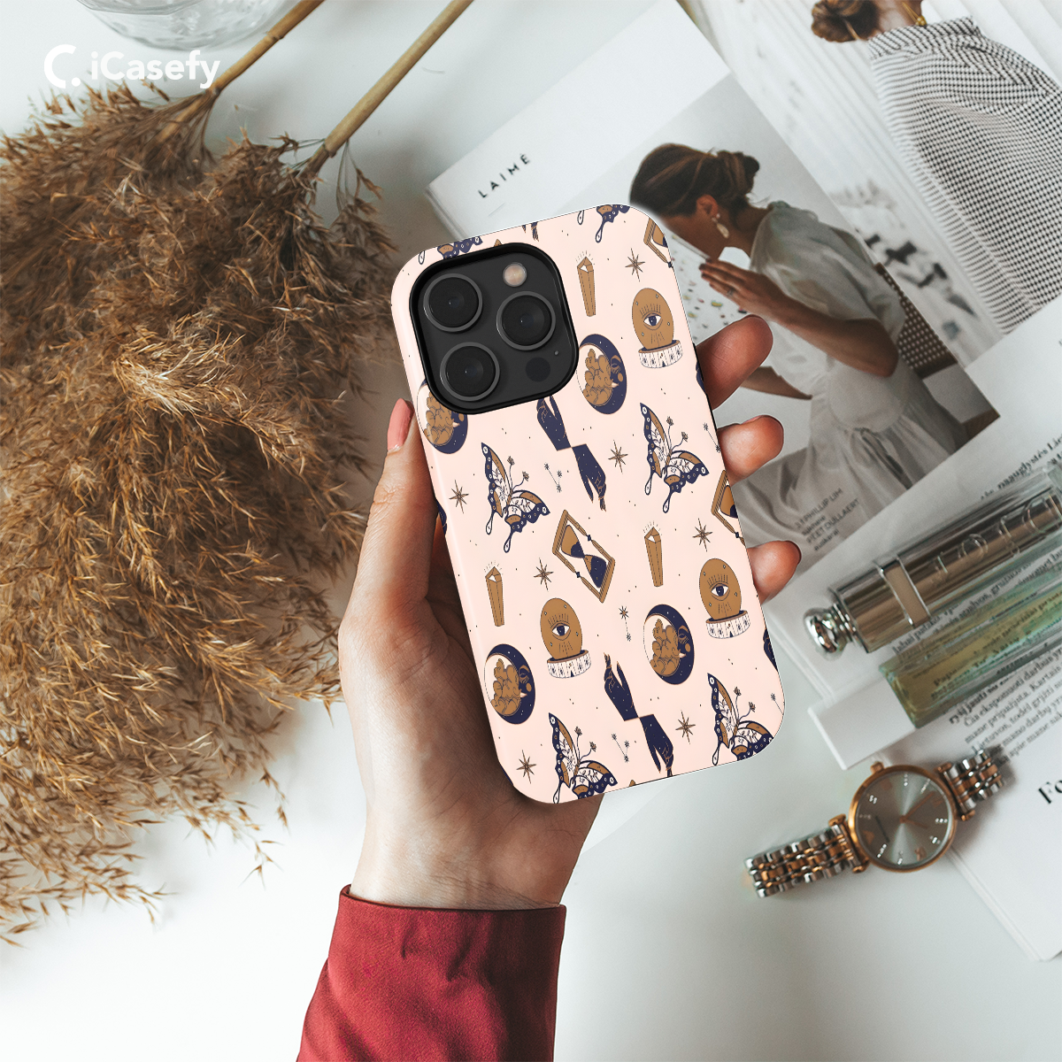 Celestial Moon and Sun Phone Case iPhone Samsung Cover Pixel 1067