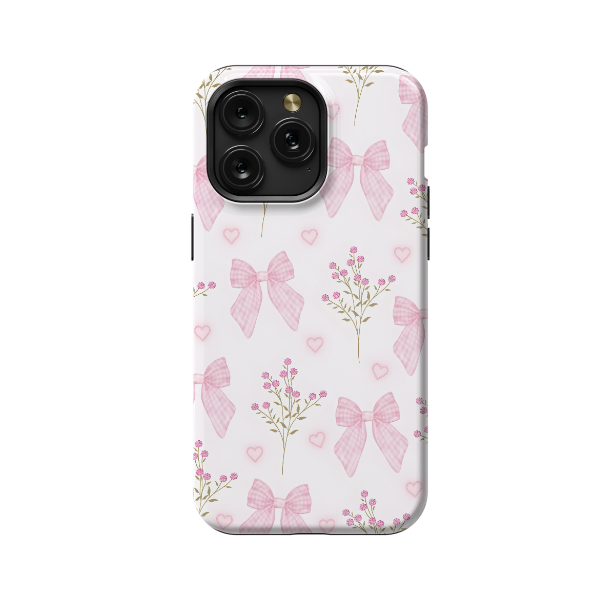 Bouquet Pink Coquette Bow Floral Phone Case iPhone Samsung Cover Pixel 1391