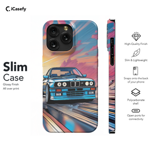 BMW E30 Cartoon Phone Case iPhone Samsung Pixel & More 52 - iCasefy