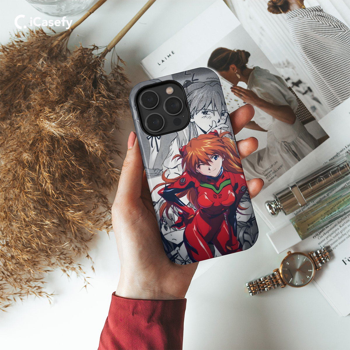 Asuka Evangelion Phone Case iPhone Samsung Cover Pixel 701