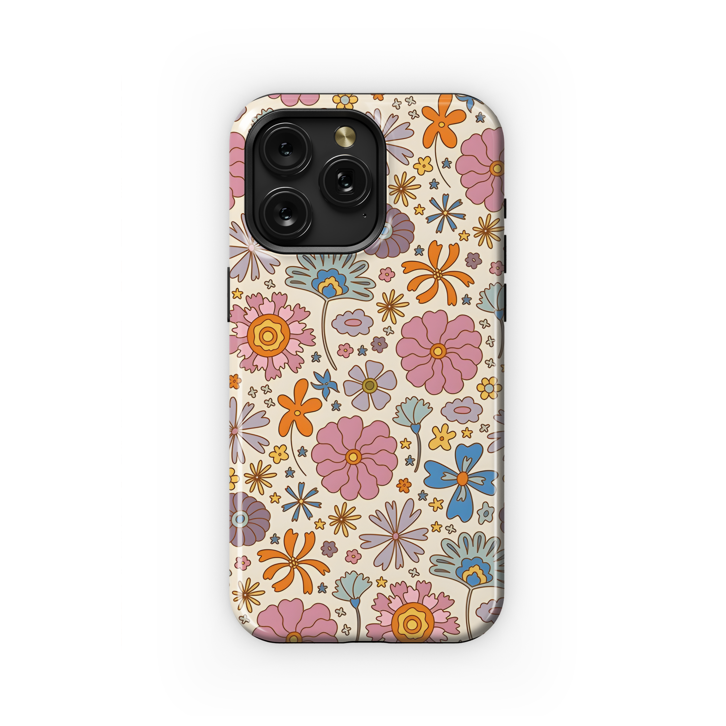 70s Flower Retro Phone Case iPhone Samsung Cover Pixel 2492