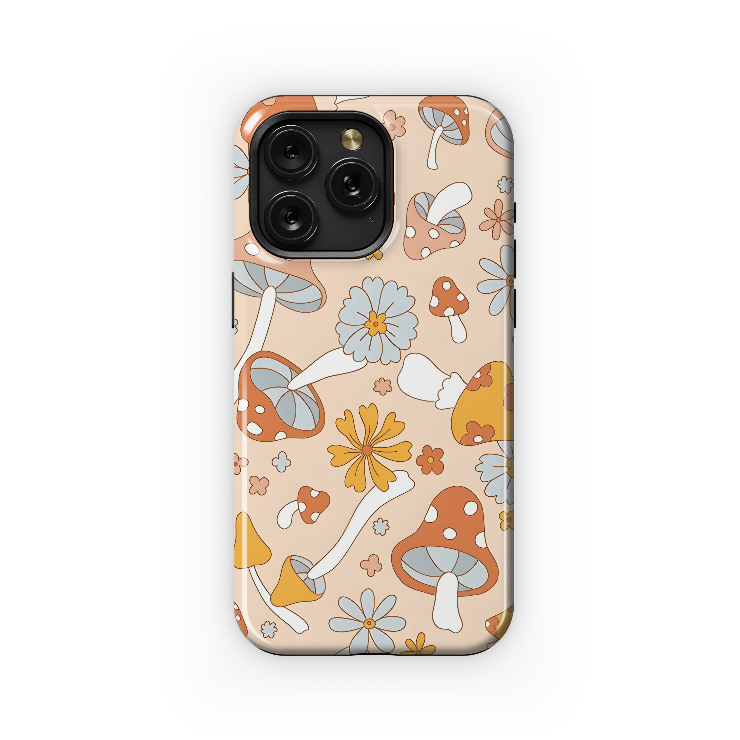 70s Hippie Mushroom Boho Phone Case iPhone Samsung Cover Pixel 2480