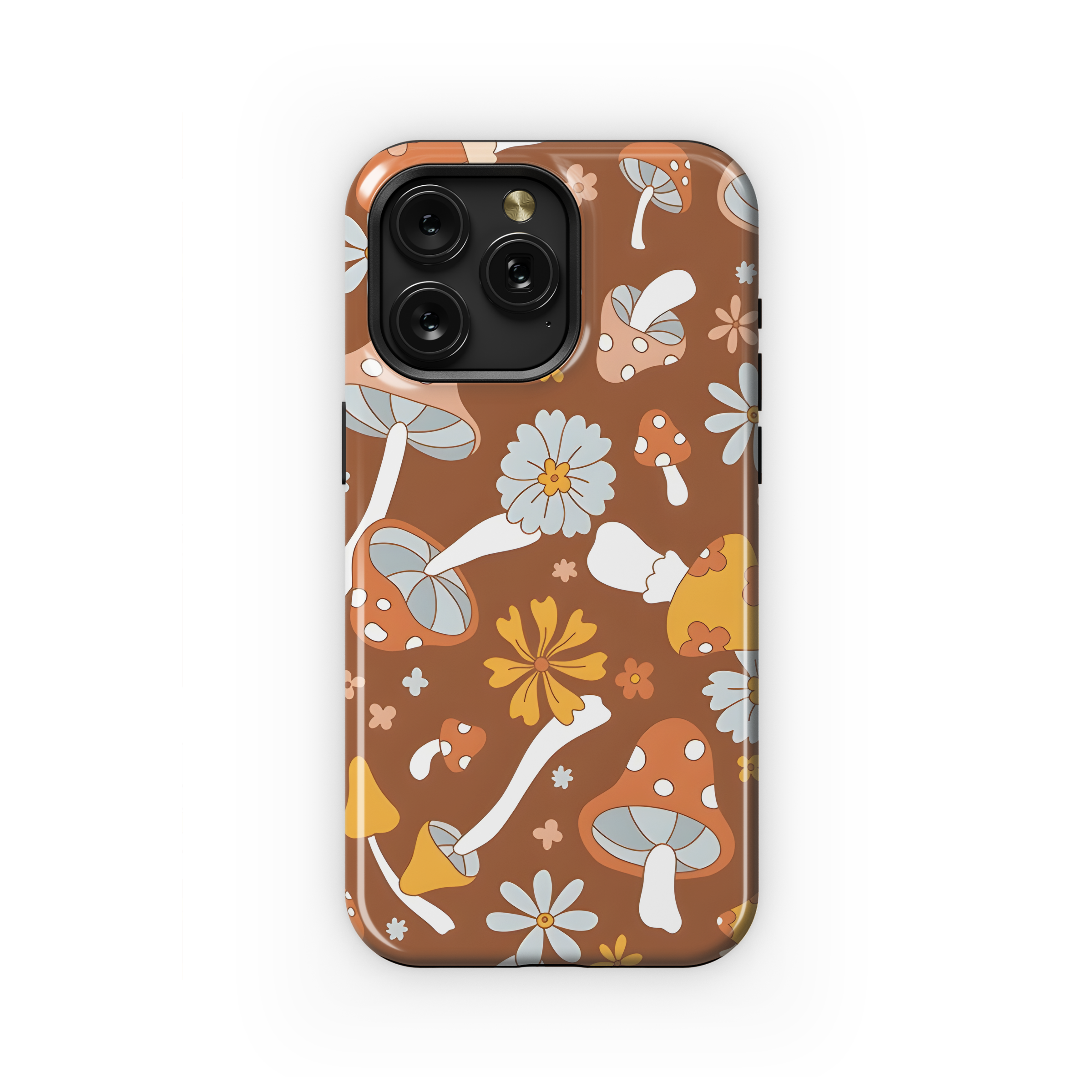 70s Mushrooms Hippie Phone Case iPhone Samsung Cover Pixel 2482