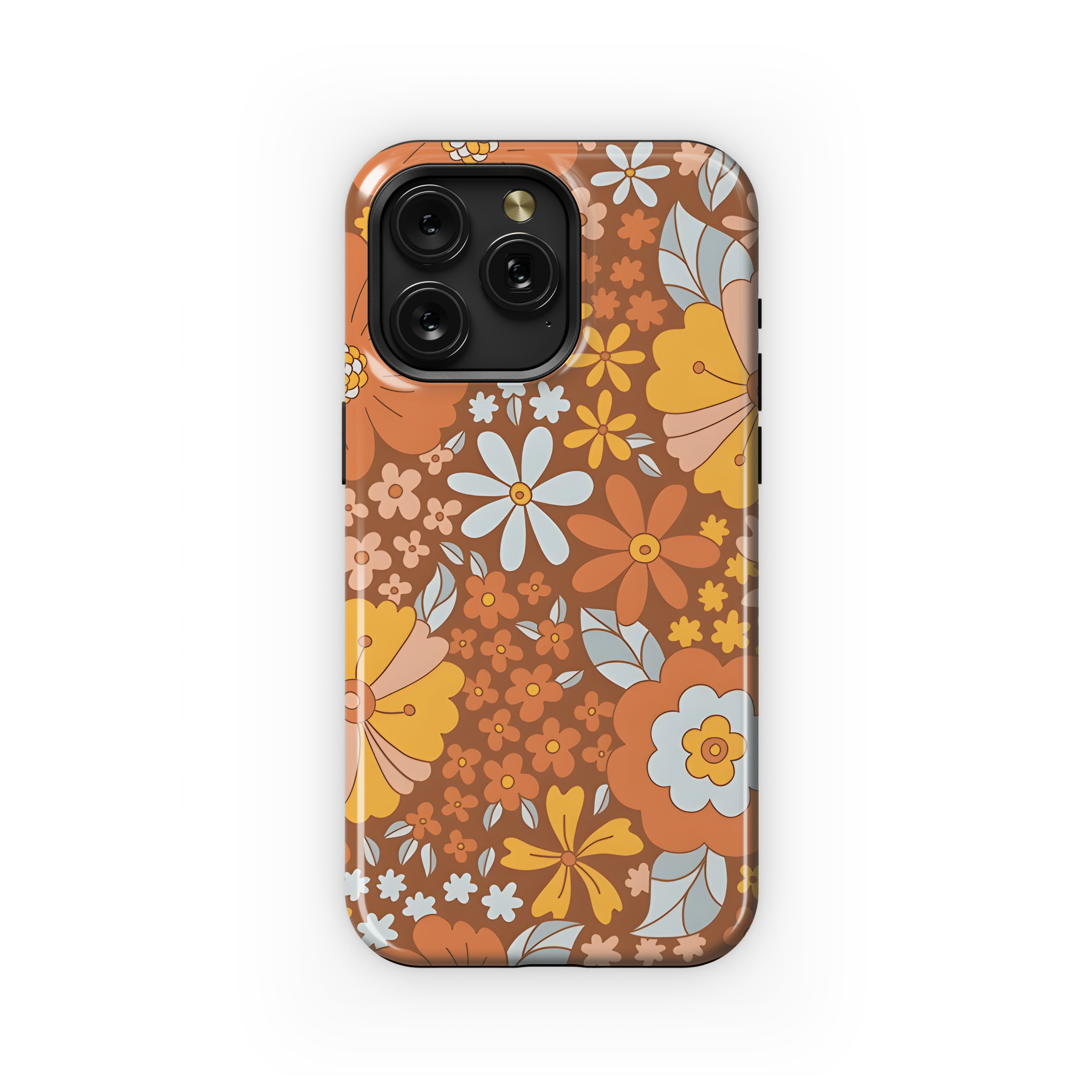 70s Retro Groovy Floral Phone Case iPhone Samsung Cover Pixel 2851