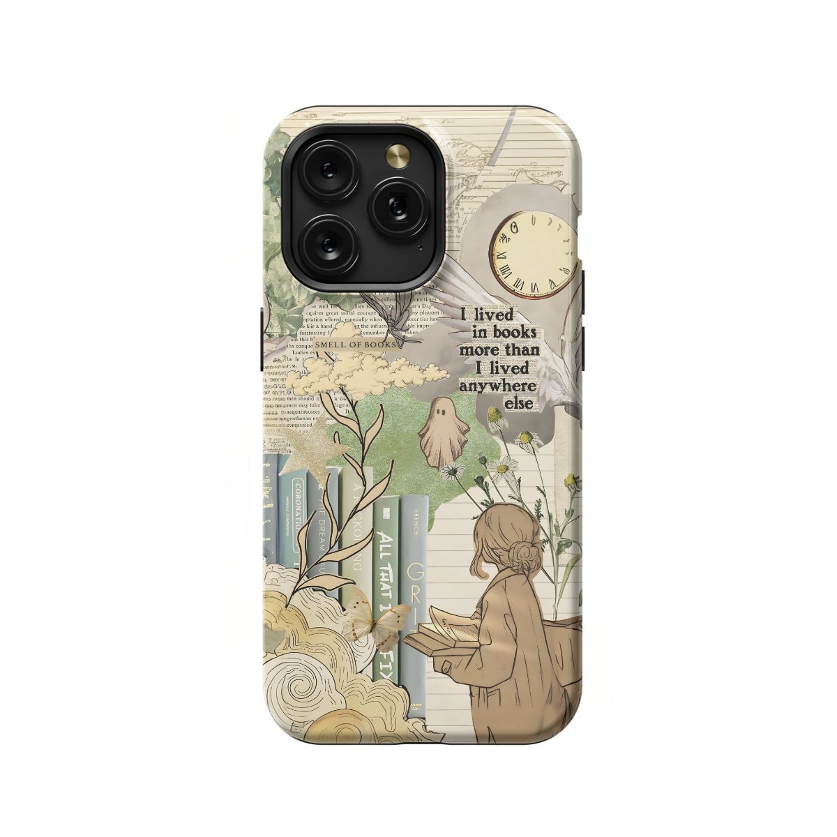 Book Lover Bookish Collage Phone Case iPhone Samsung Pixel & More #281 - iCasefy