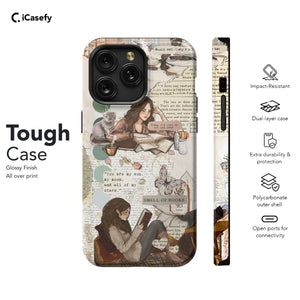 Book Lover Bookish Collage Phone Case iPhone Samsung Pixel & More #425 - iCasefy