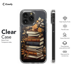 Book Lover Bookish Flower Phone Case iPhone Samsung Pixel & More - iCasefy