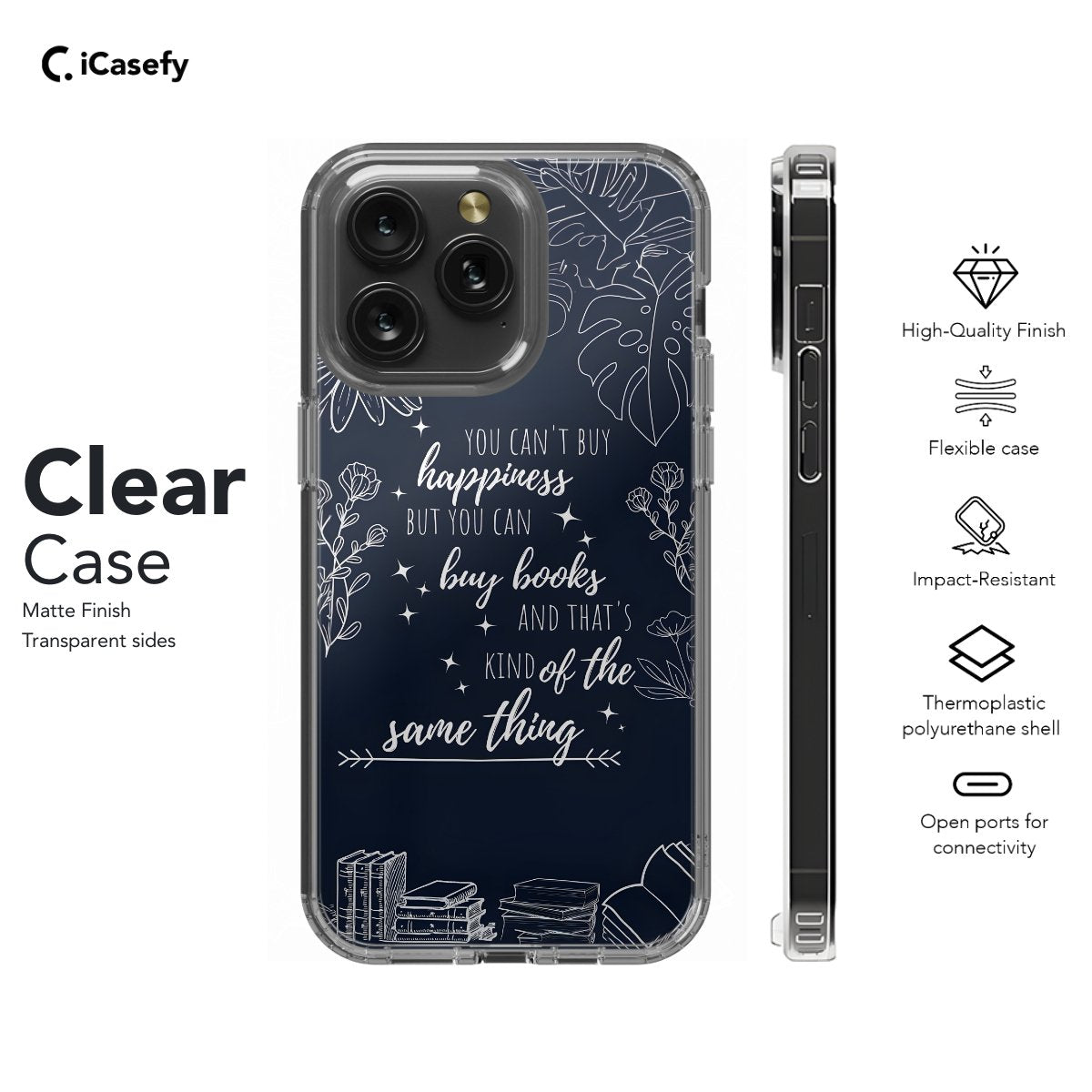 Book Lover Bookish Phone Case iPhone Samsung Pixel & More - iCasefy