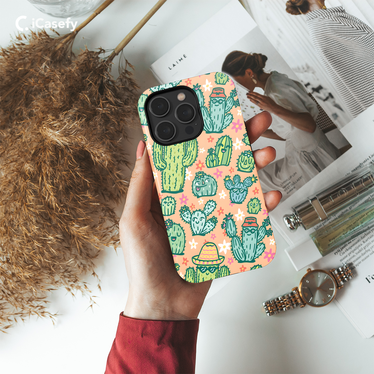 Cactus Phone Case iPhone Samsung Pixel & More 91 - iCasefy