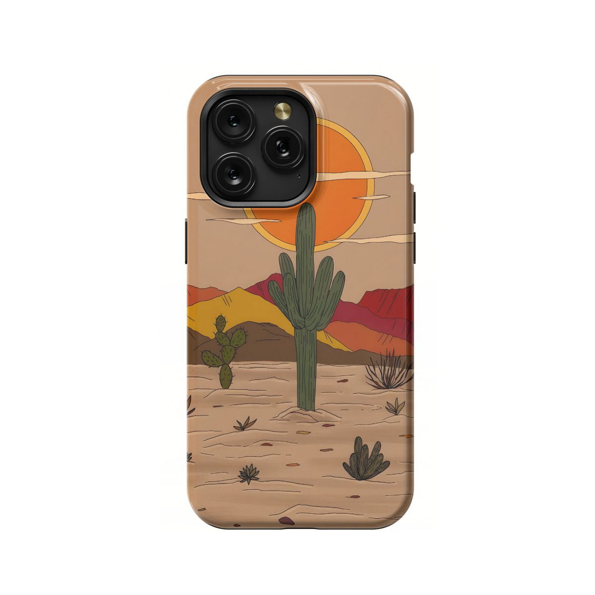 Cactus Western Landscape Desert Phone Case iPhone Samsung Pixel & More - iCasefy