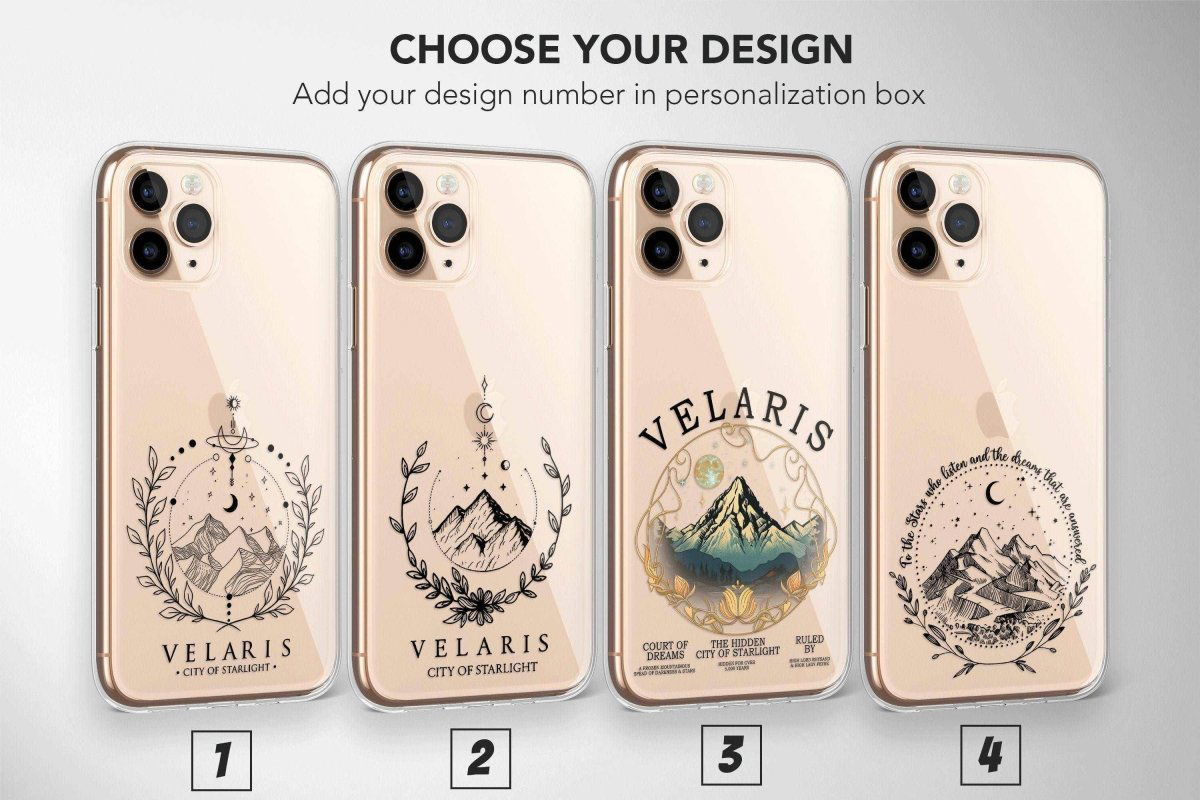 Clear Night Court Phone Case Acotar Acomaf Cover 1 - iCasefy