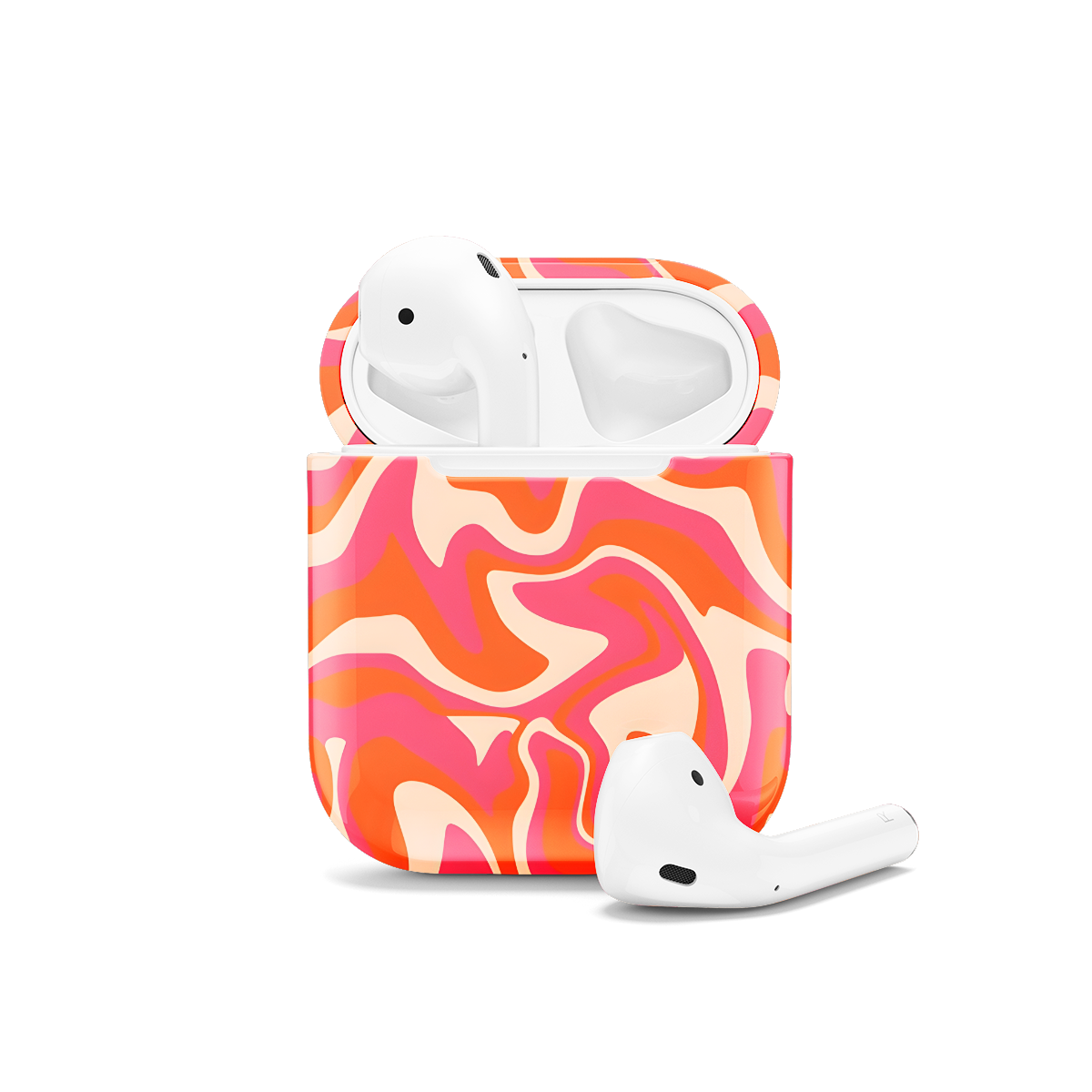 Wavy Abstract Groovy AirPods Case AirPods Pro AirPods Pro 2 AirPods 3 AirPods 2 Glossy 1383