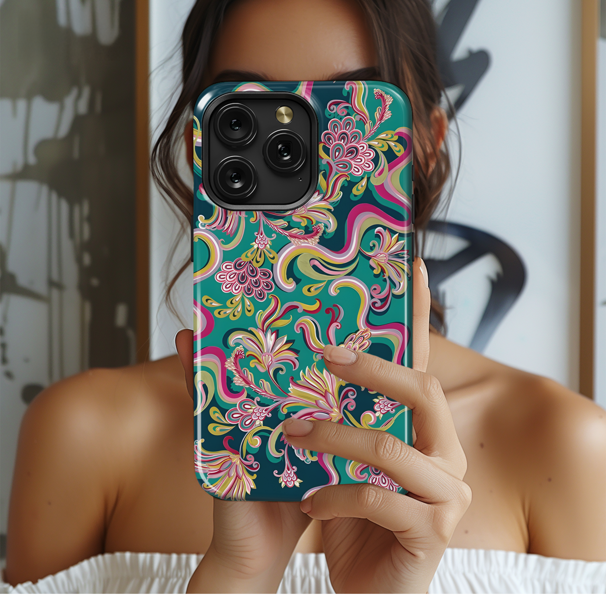 Abstract Ethnic Batik Phone Case iPhone Samsung Cover Pixel 3831