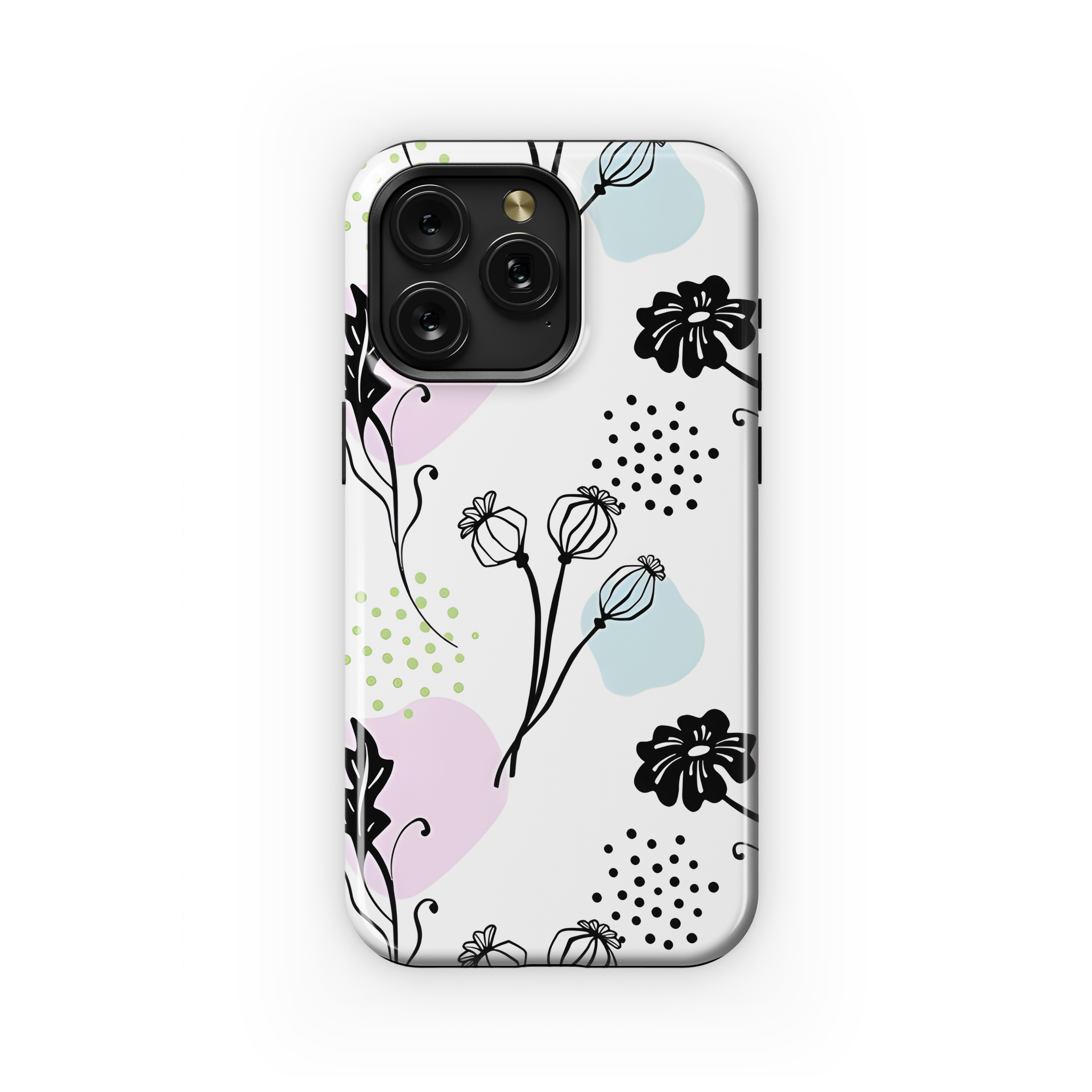 Abstract Floral Poppy Phone Case iPhone Samsung Cover Pixel 2573