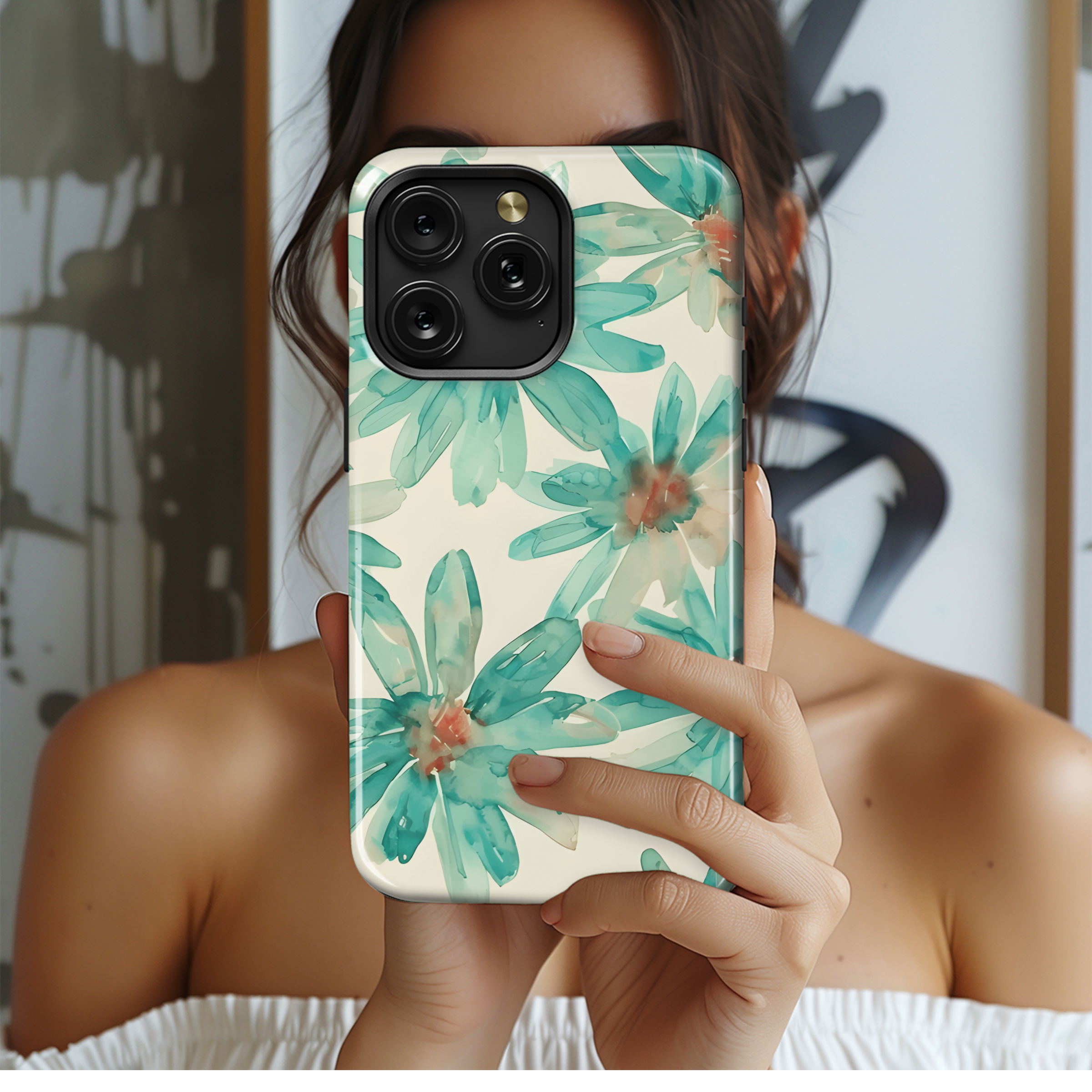 Abstract Floral Seamless Pattern Phone Case iPhone Samsung Cover Pixel 2456