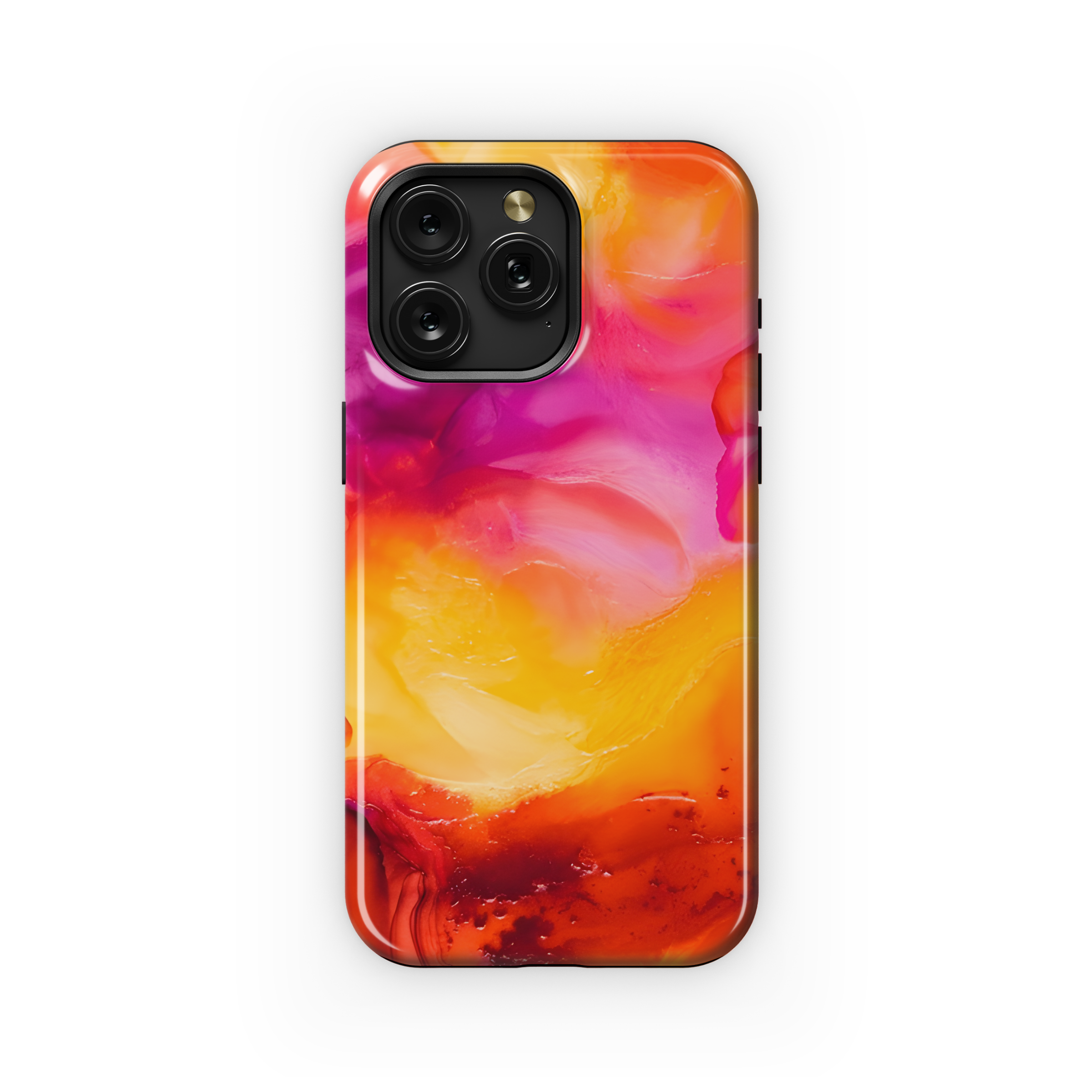 Abstract Fluid Art Orange Red Purple Phone Case iPhone Samsung Cover Pixel 2395