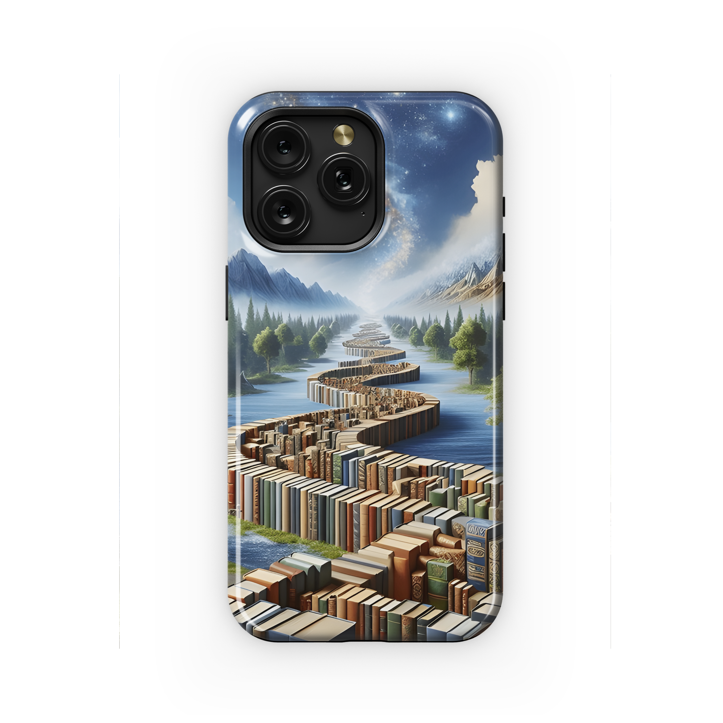 Abstract landscape path library Phone Case iPhone Samsung Cover Pixel 2239