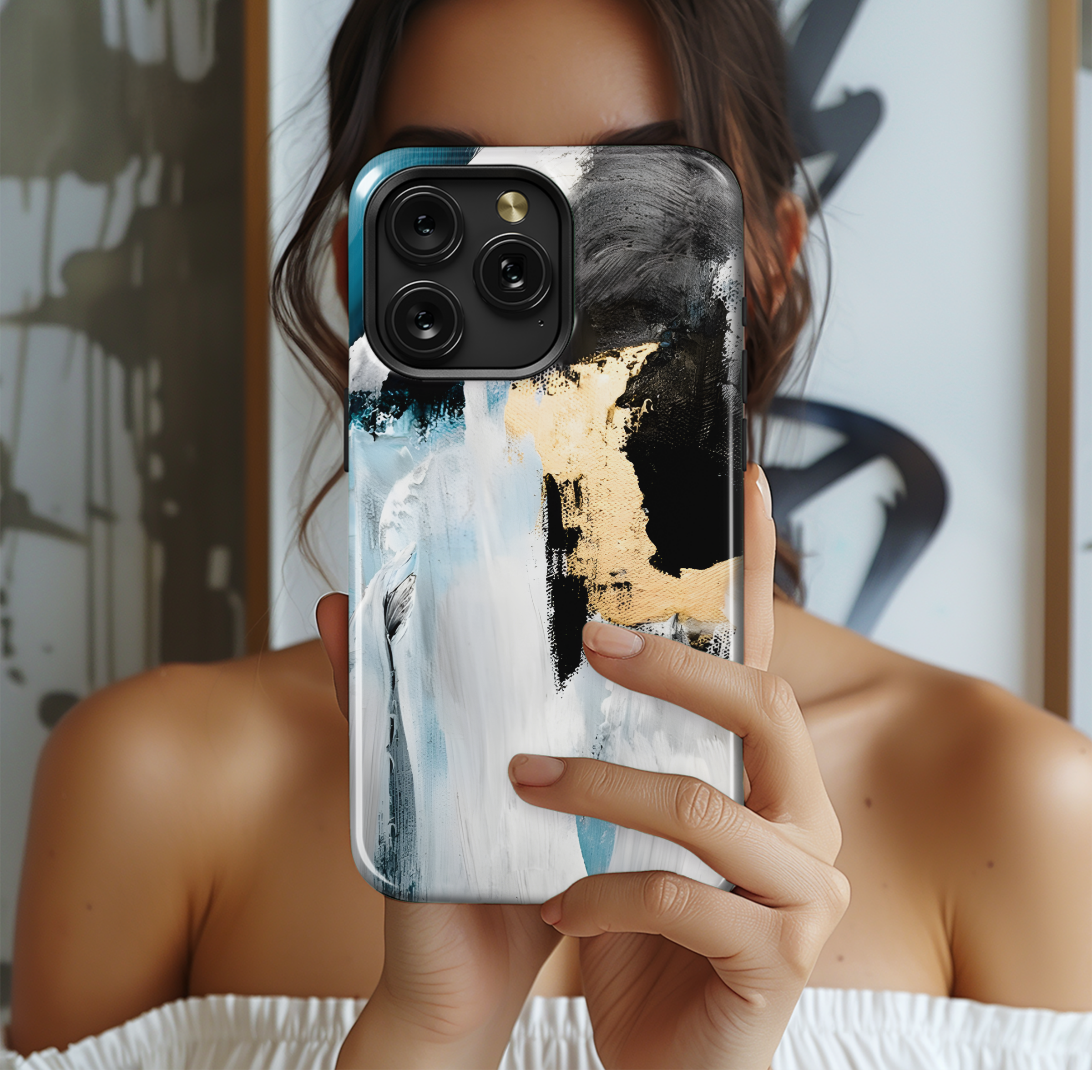 Abstract Oil Texture Paint Phone Case iPhone Samsung Cover Pixel 2587