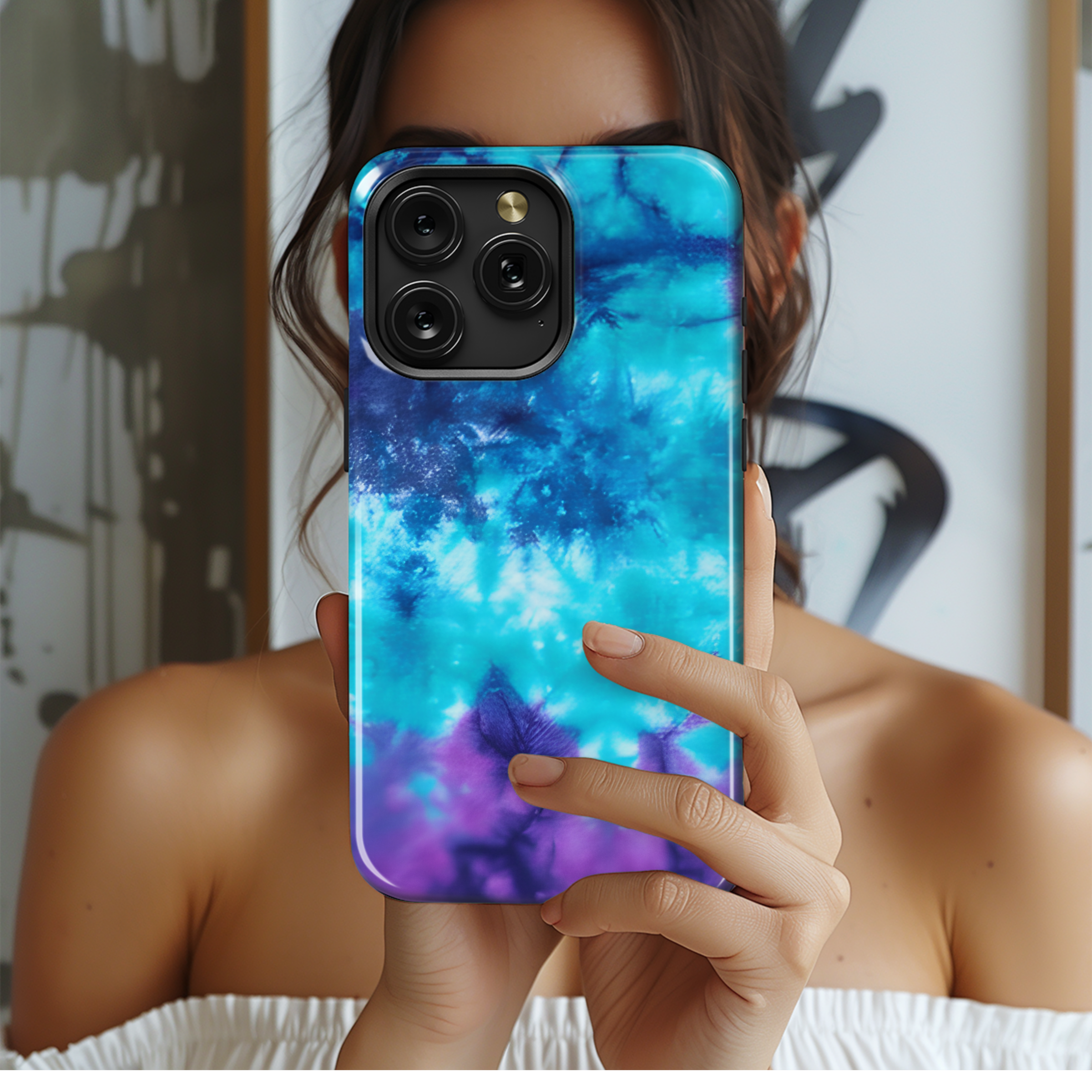 Abstract Tie Dye Phone Case iPhone Samsung Cover Pixel 3809