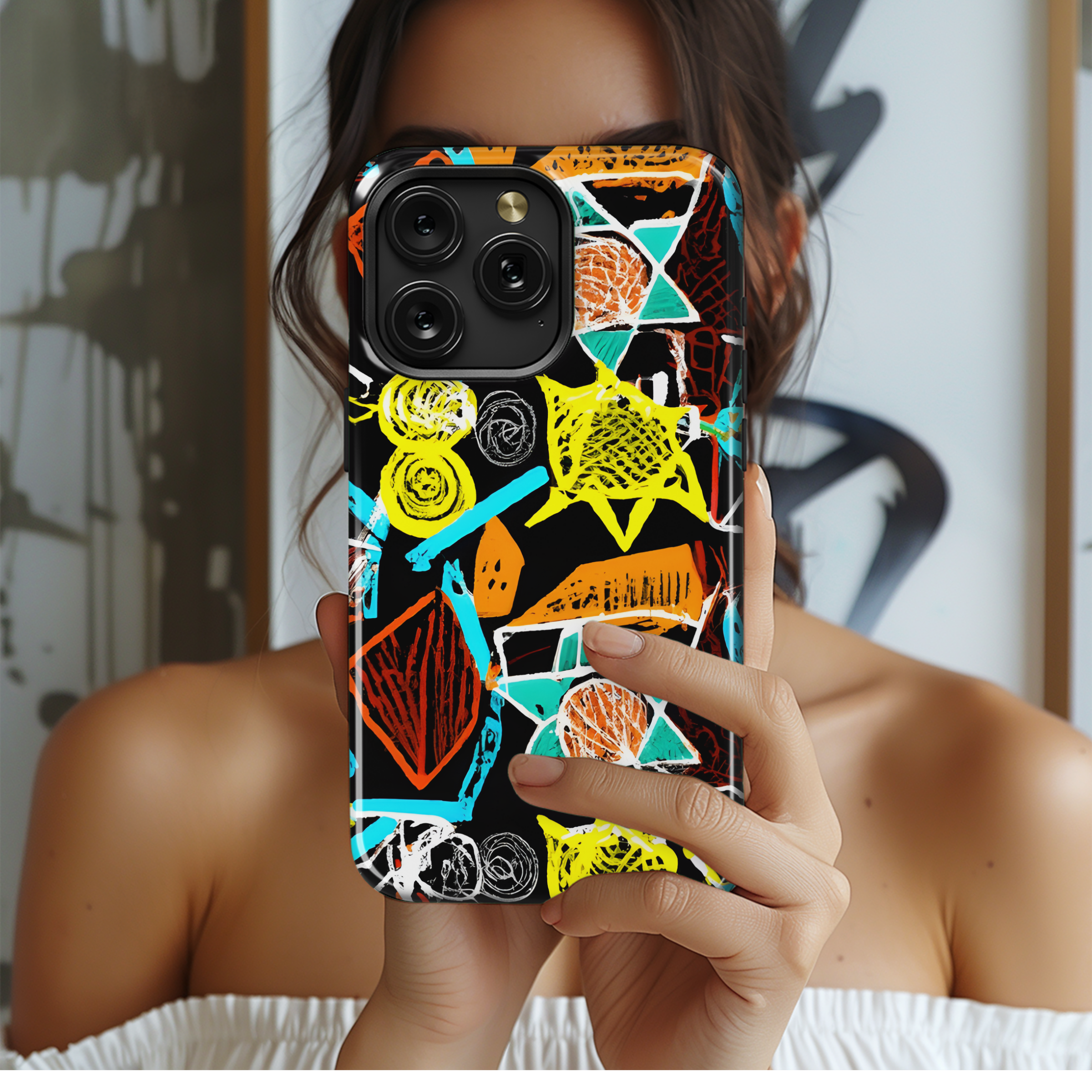 African Print Phone Case iPhone Samsung Cover Pixel 2932