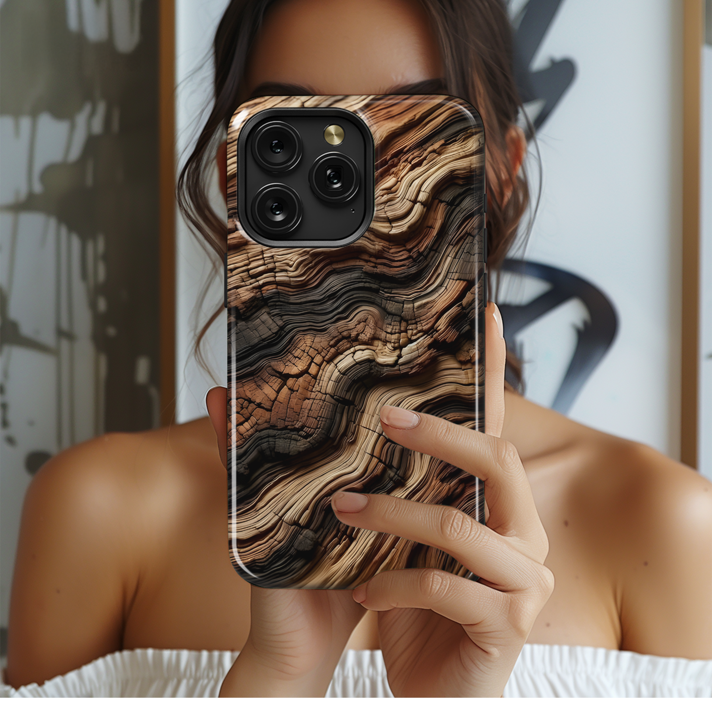 Aged Wooden Texture Phone Case iPhone Samsung Cover Pixel 2081