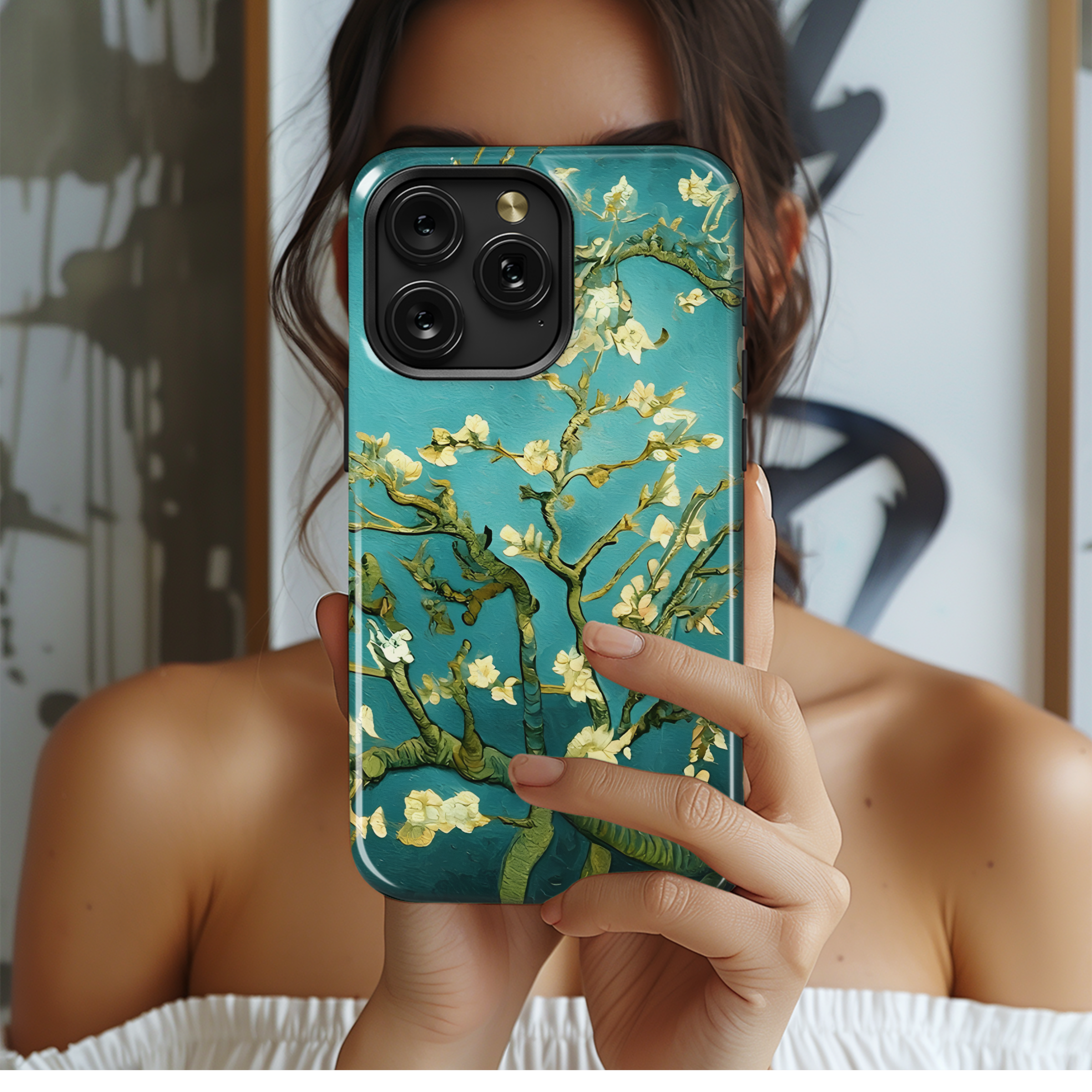 Almond Blossom Van Gogh Phone Case iPhone Samsung Cover Pixel 2419