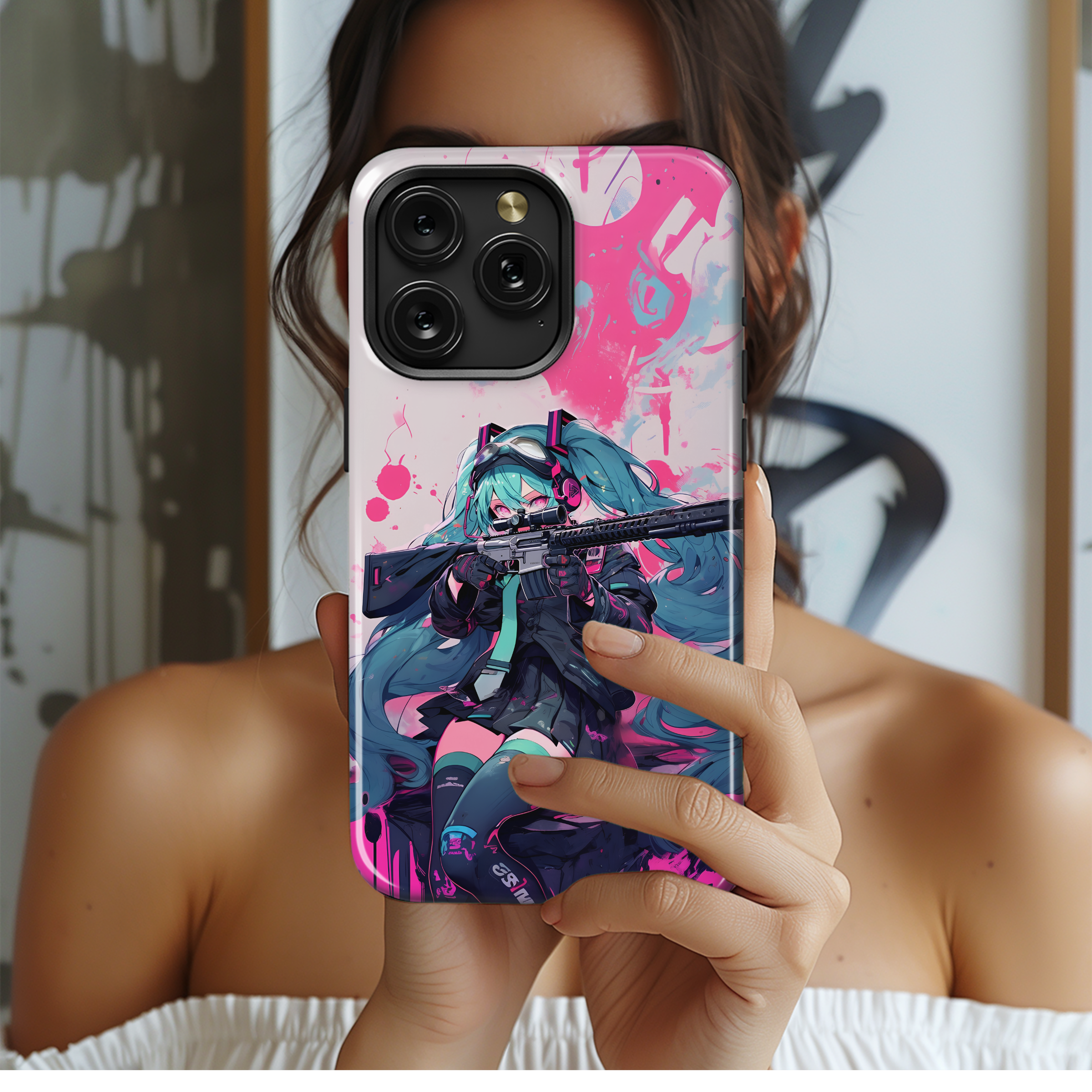 Anime Cyberpunk Rebecca Phone Case iPhone Samsung Cover Pixel 3715