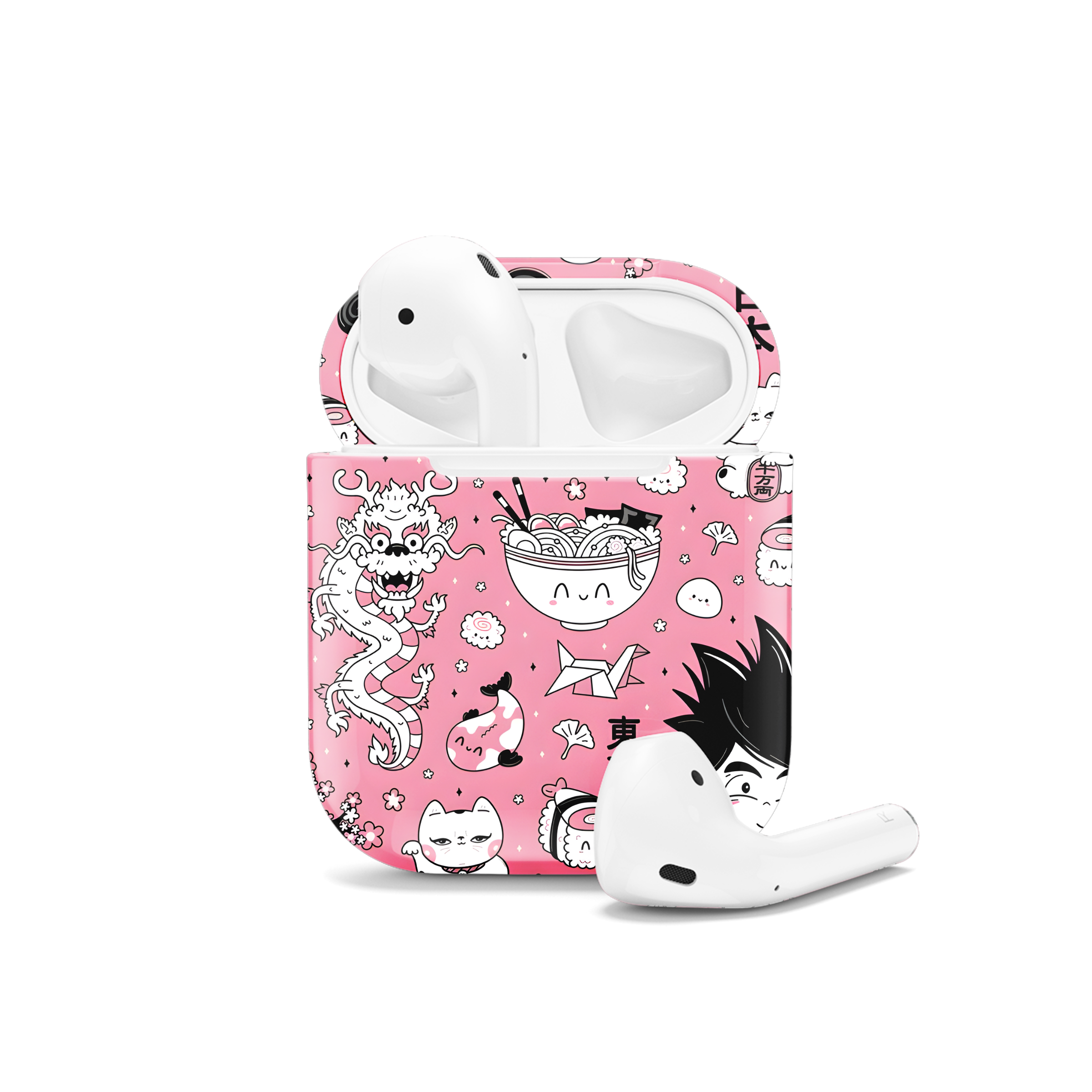 Anime Japan Style Seamless AirPods Case AirPods Pro AirPods Pro 2 AirPods 3 AirPods 2 Glossy 2220