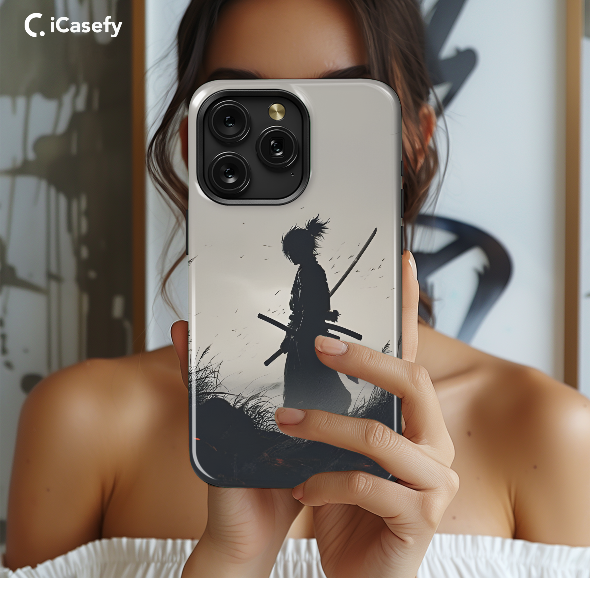 Anime Samurai Phone Case iPhone Samsung Cover Pixel 1821