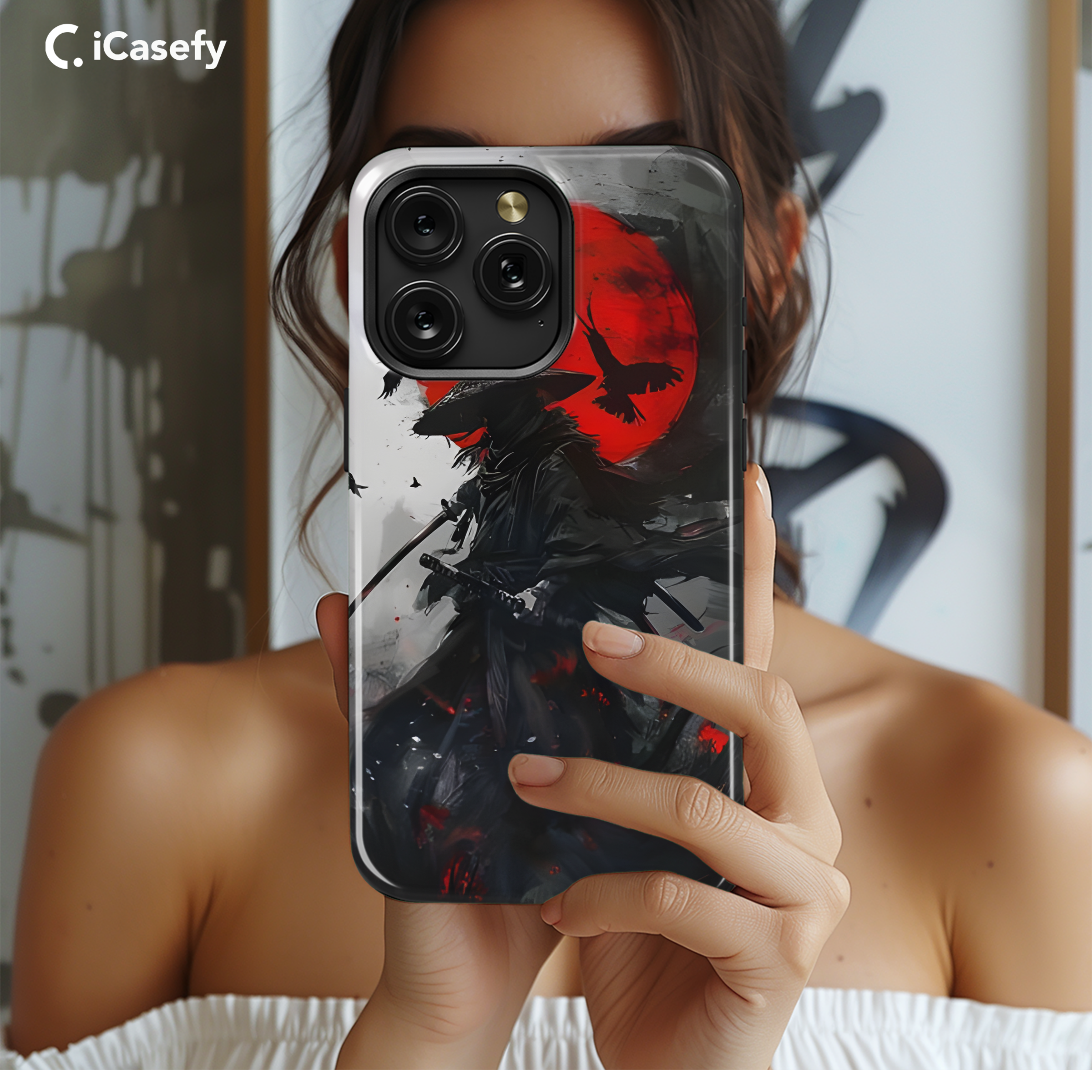 Anime Samurai Phone Case iPhone Samsung Cover Pixel 1822