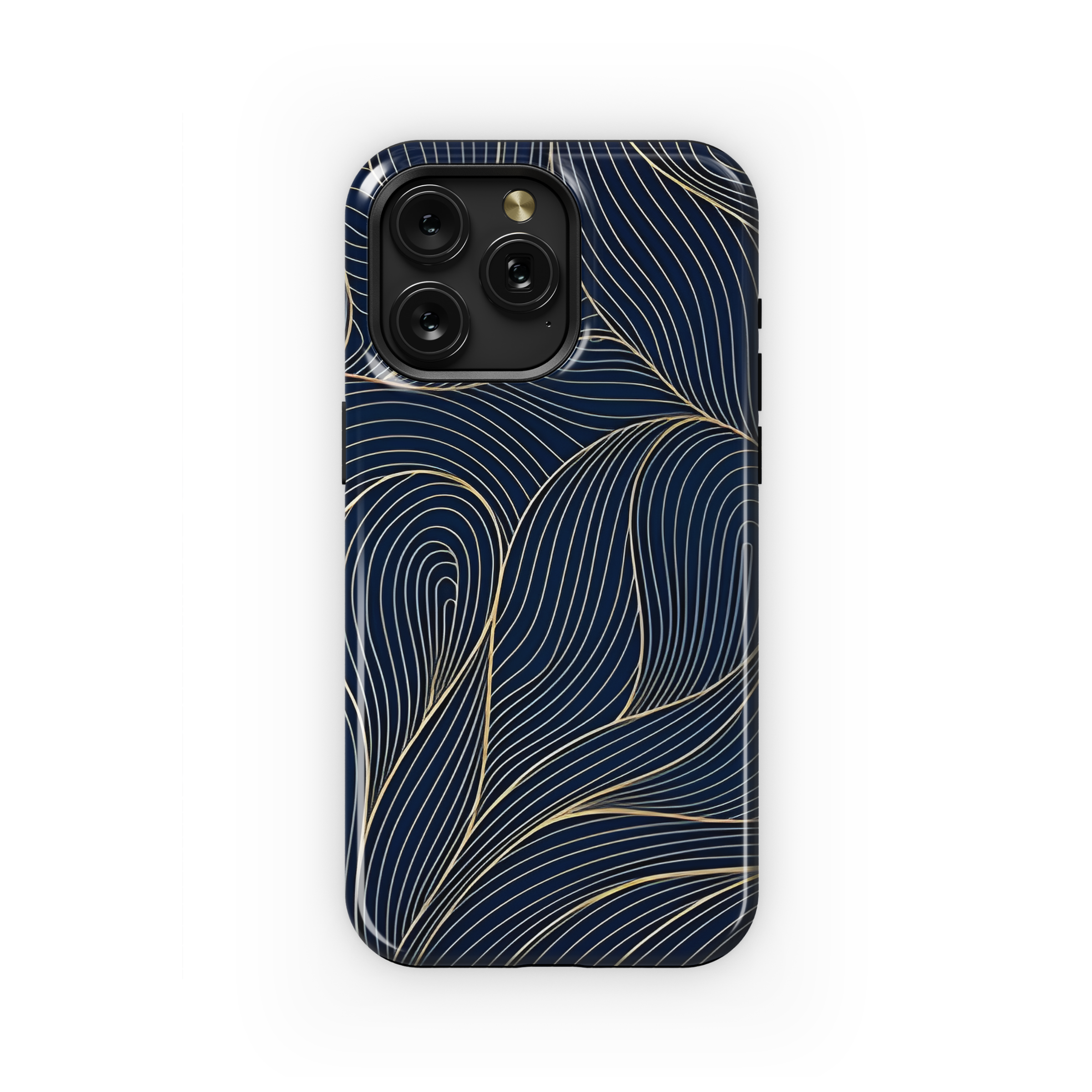 Art Deco Gold Leaves Phone Case iPhone Samsung Cover Pixel 2386