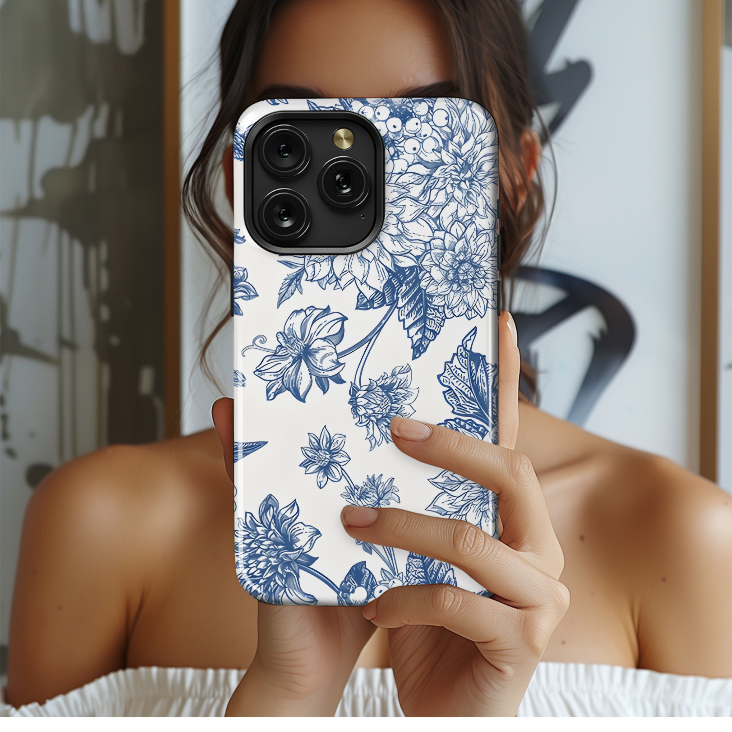 Autumn Floral Pattern with Flowers Phone Case iPhone Samsung Cover Pixel 2306