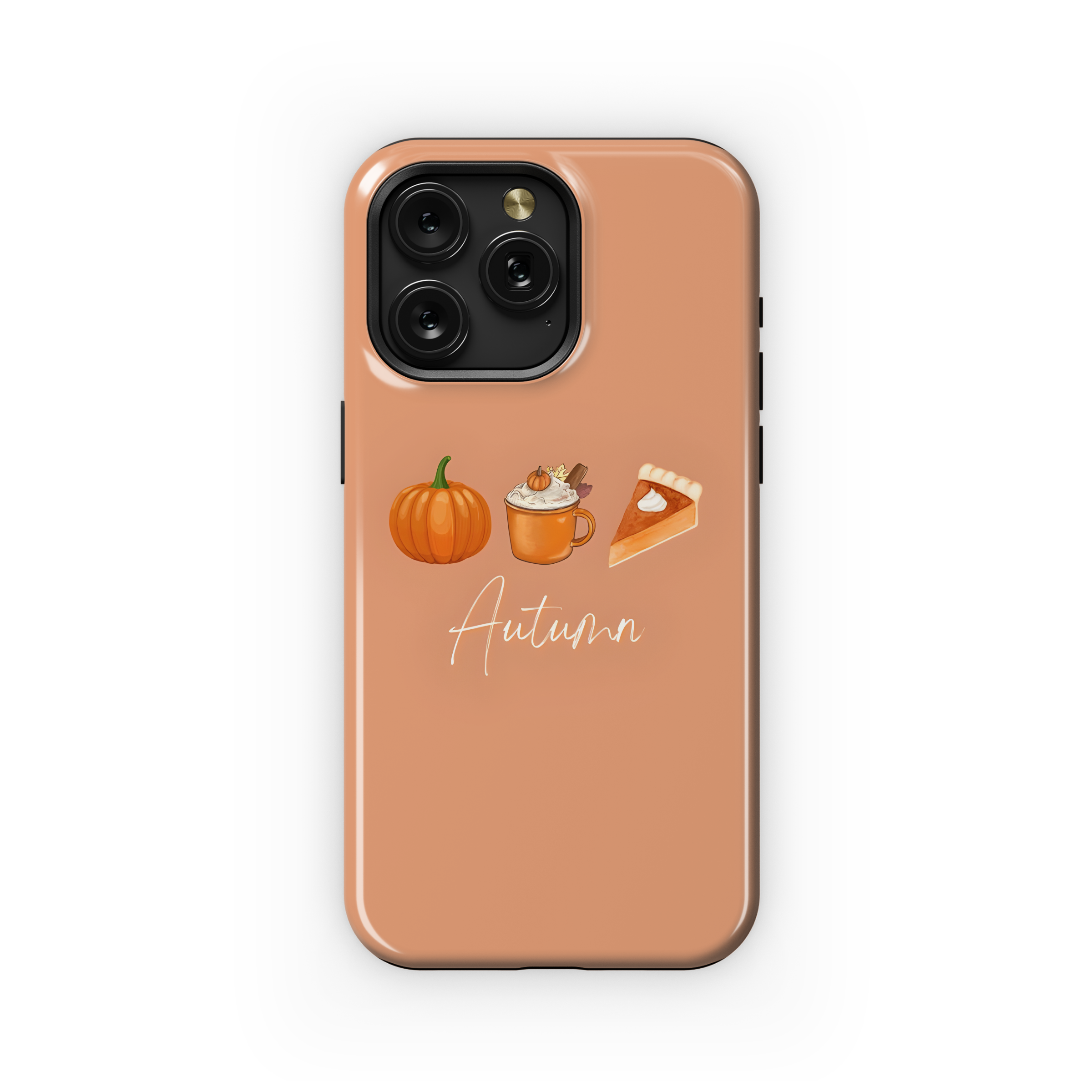 Autumn Pumpkin Cupcake Minimalist Phone Case iPhone Samsung Cover Pixel 2022