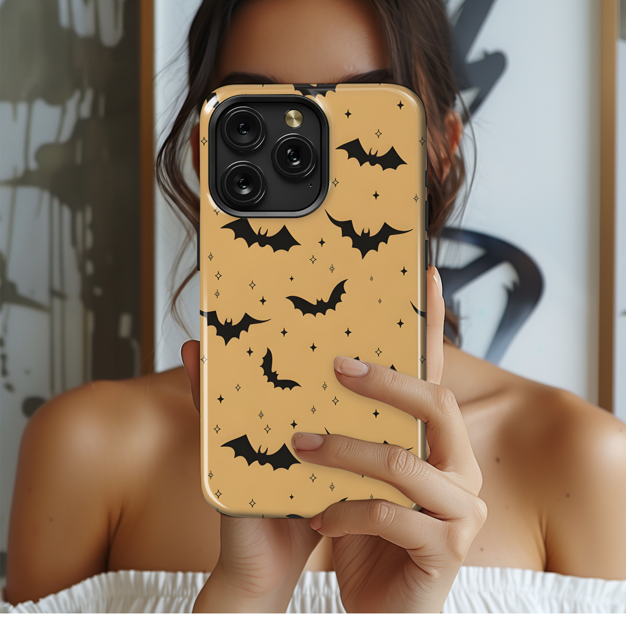 Bat Sky Seamless Phone Case iPhone Samsung Cover Pixel 2172