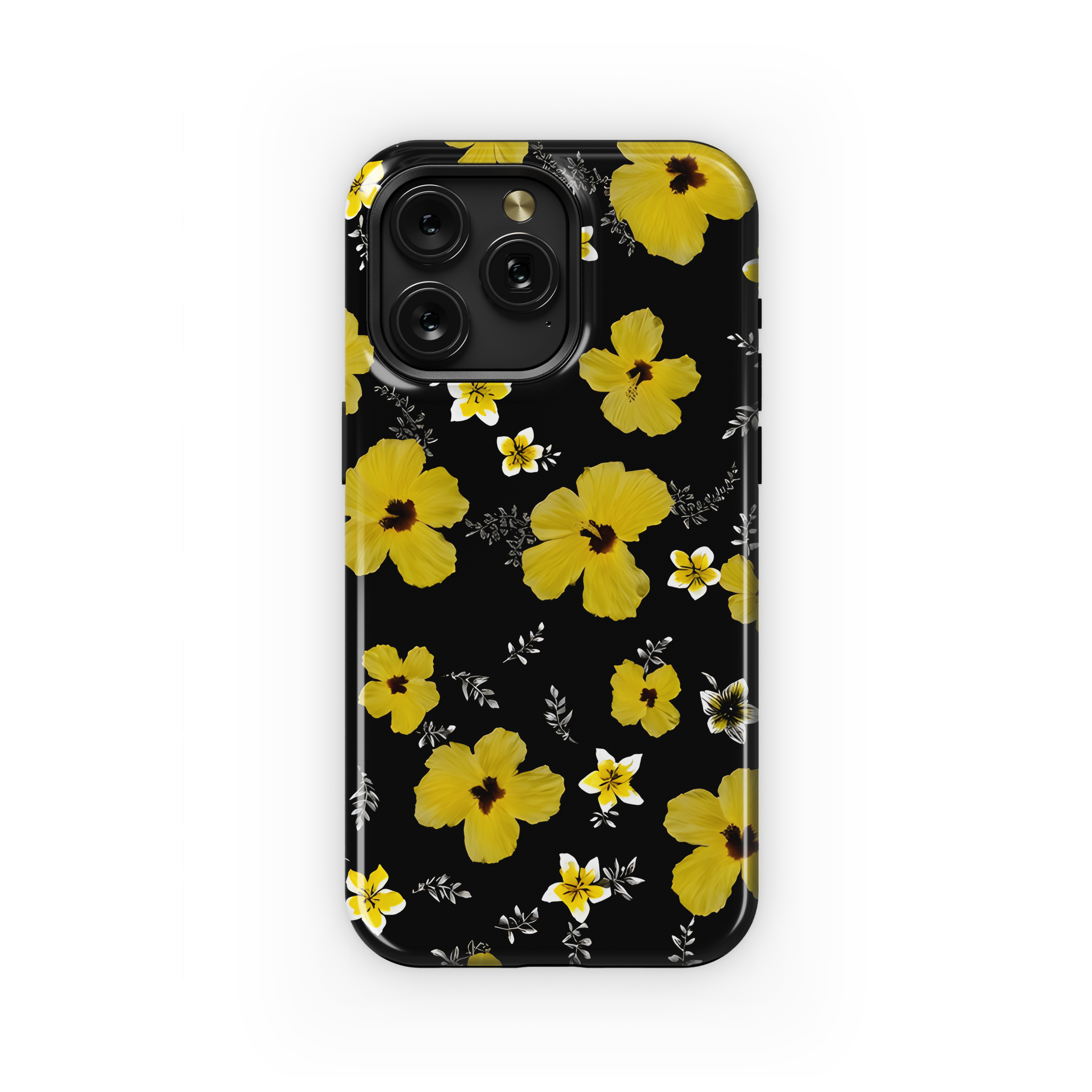 Black Floral Cluster Phone Case iPhone Samsung Cover Pixel 2742