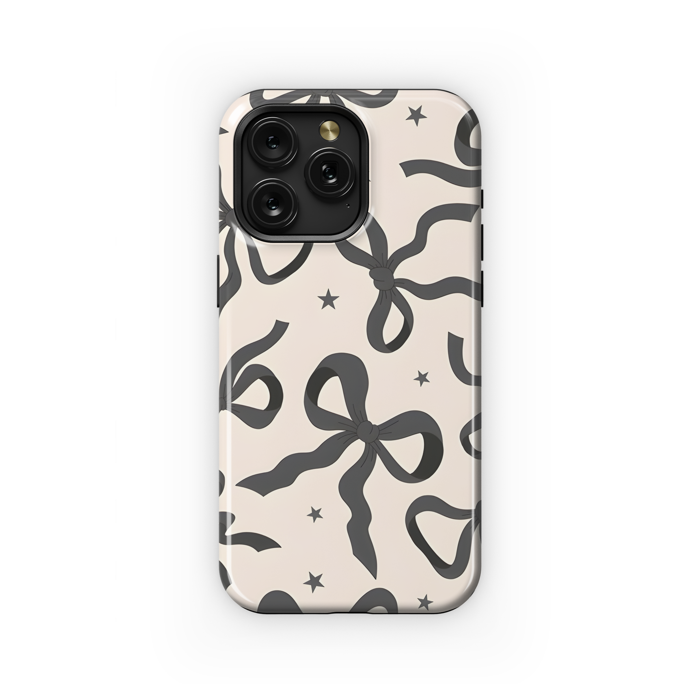 Black Ribbon Bow Phone Case iPhone Samsung Cover Pixel 2785