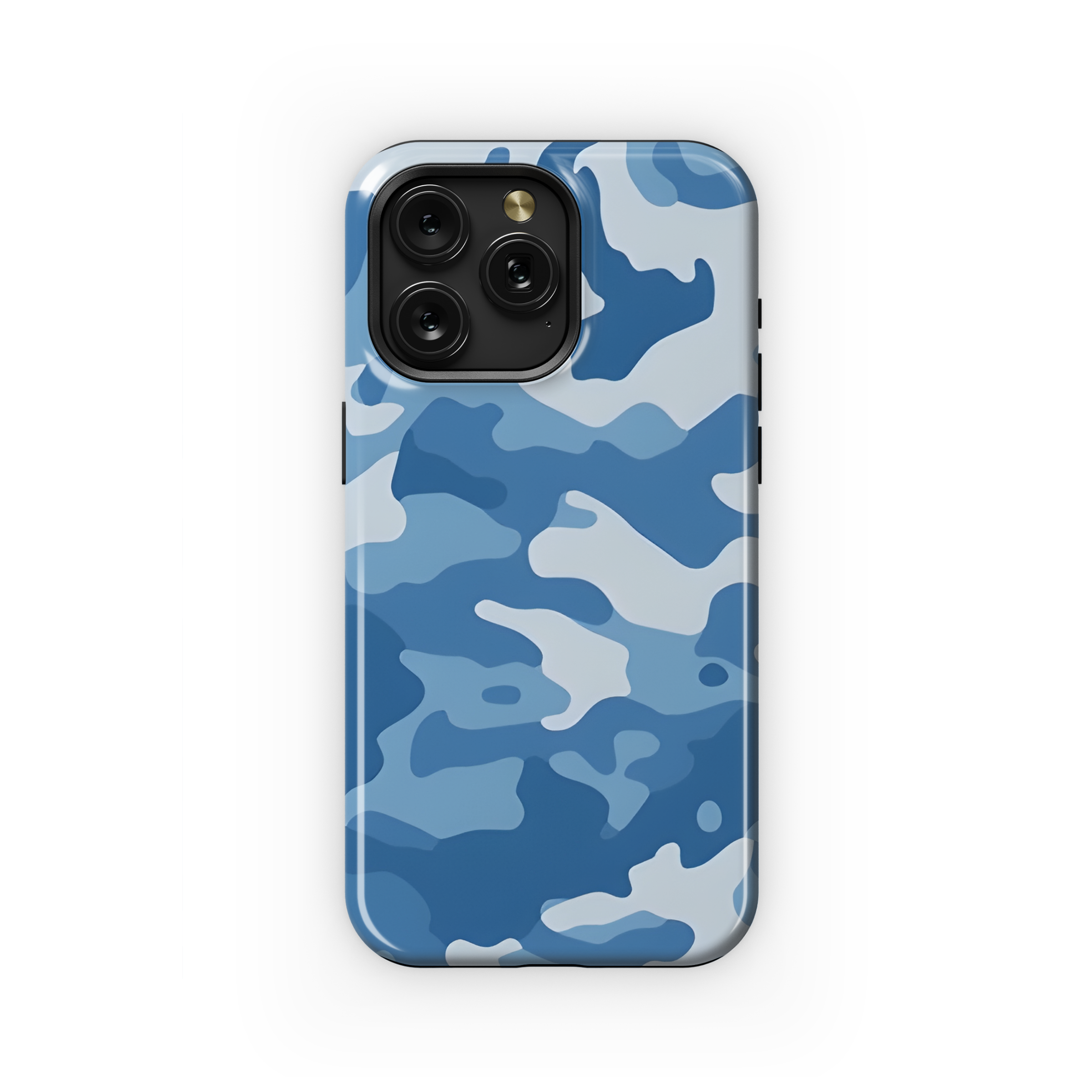 Blue Army Camo Phone Case iPhone Samsung Cover Pixel 2449