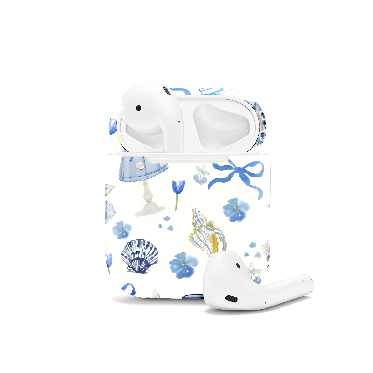 Blue Collage Coquette Bow AirPods Case AirPods Pro AirPods Pro 2 AirPods 3 AirPods 2 Glossy 1568