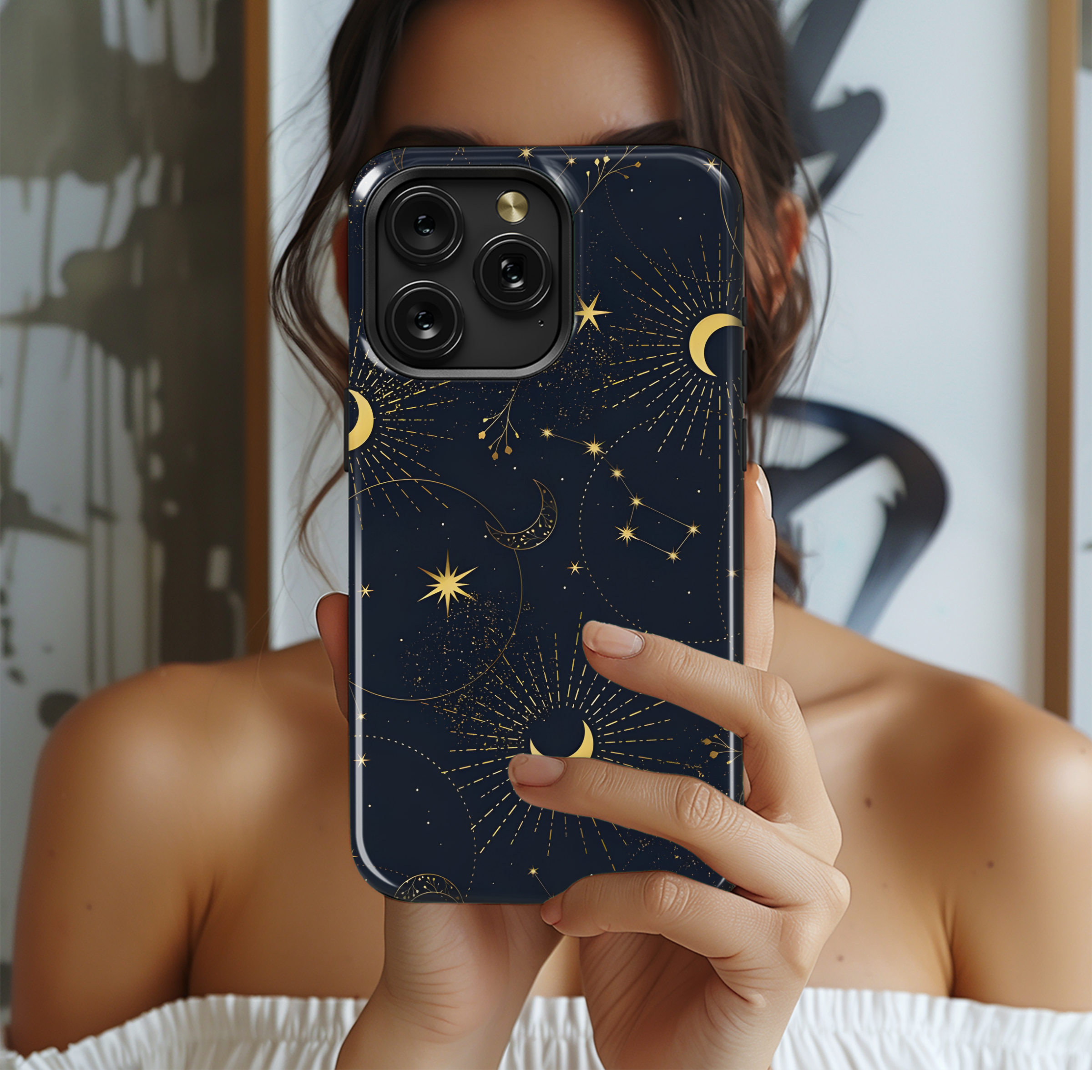 Blue Moon Mystical Phone Case iPhone Samsung Cover Pixel 2387