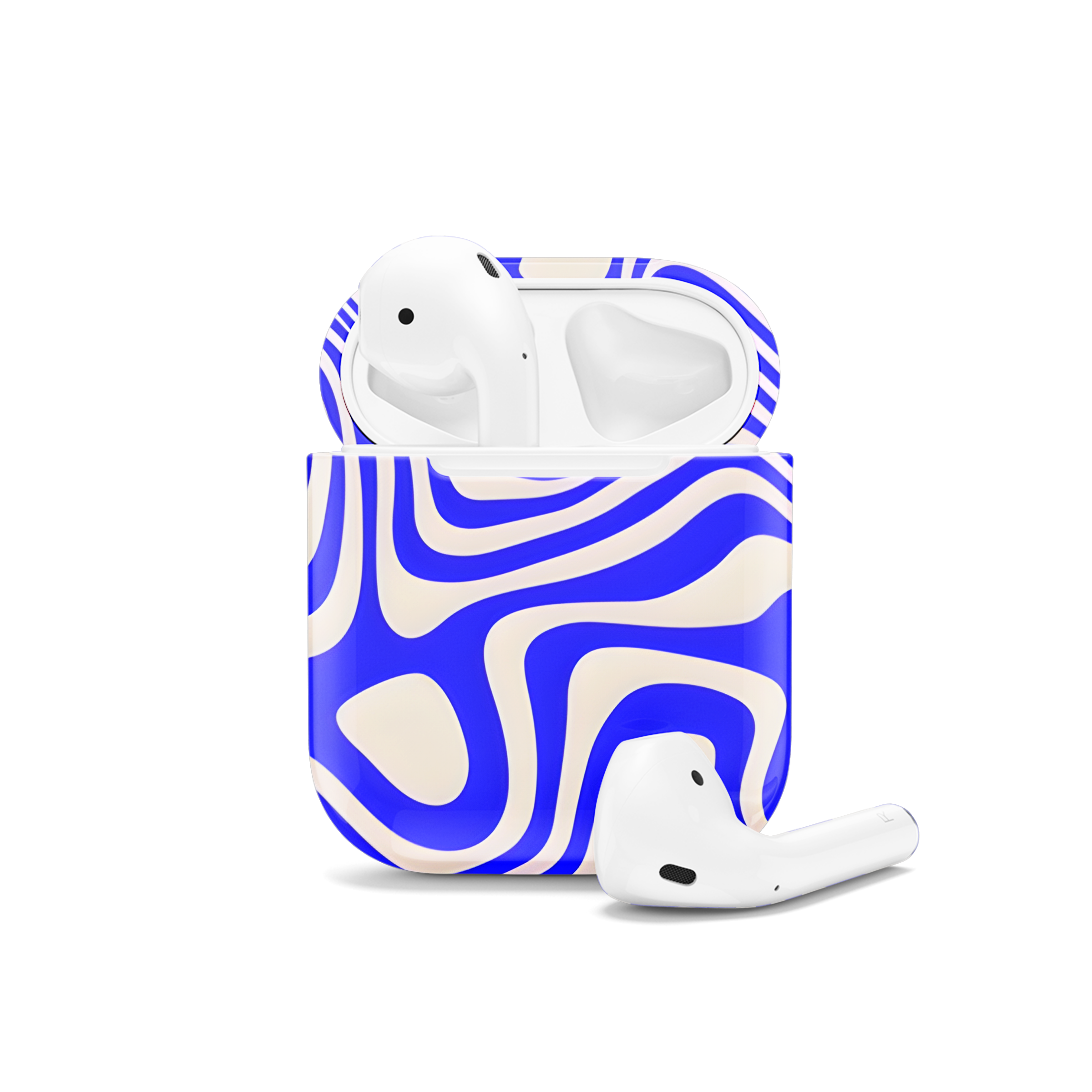 Blue Psychedelic Retro AirPods Case AirPods Pro AirPods Pro 2 AirPods 3 AirPods 2 Glossy 2150