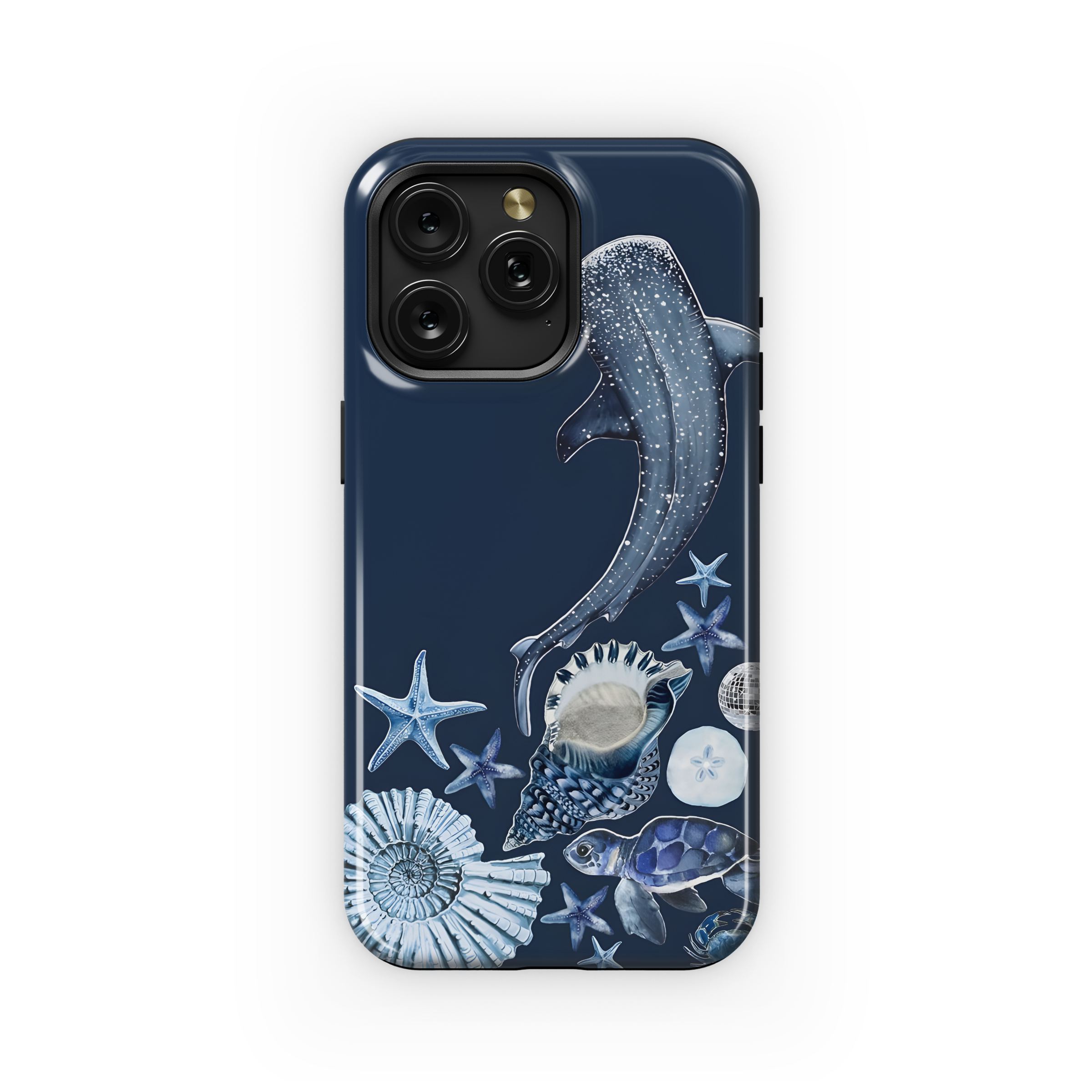 Blue Sea Star Shells Whale Phone Case iPhone Samsung Cover Pixel 2052