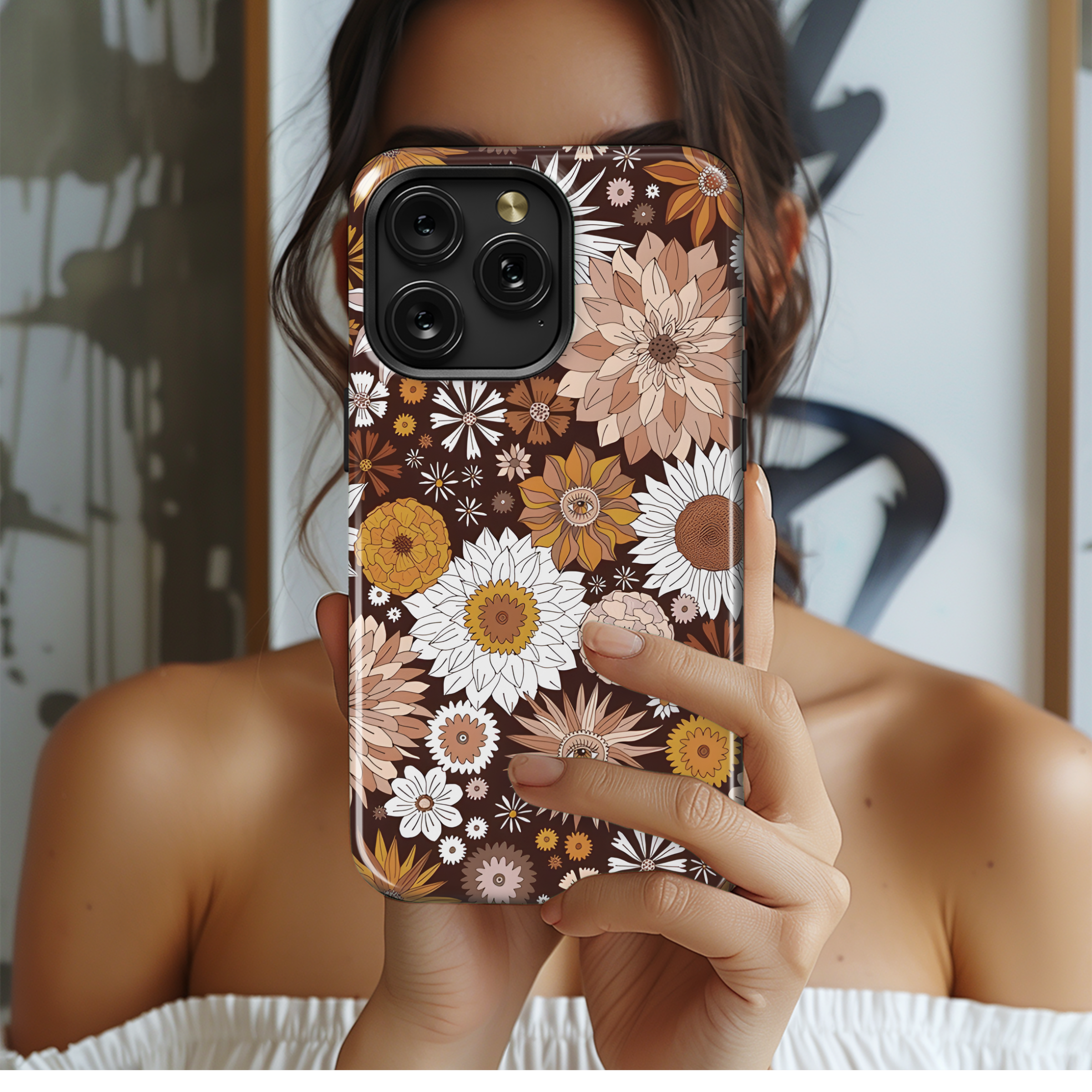 Boho Fall Florals Phone Case iPhone Samsung Cover Pixel 2501