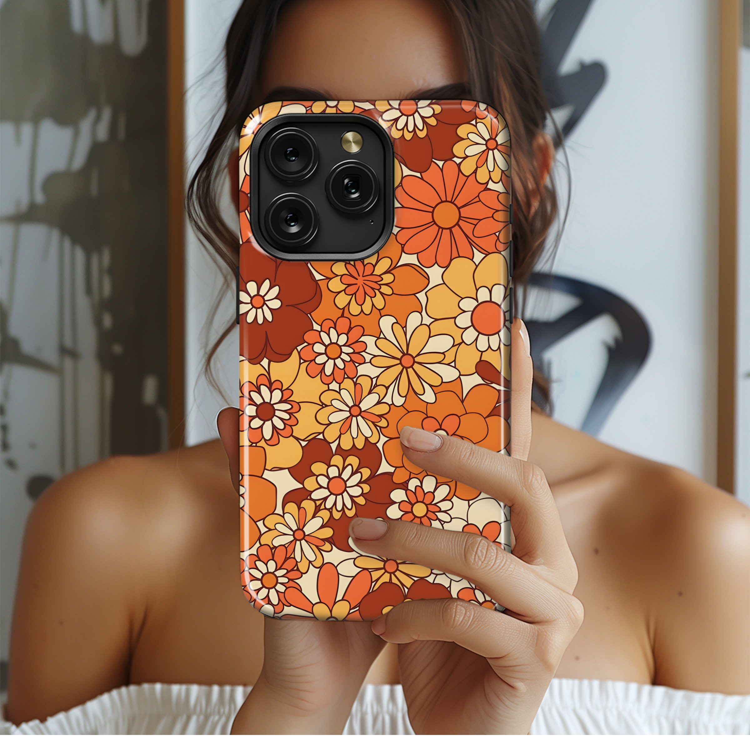 Boho Floral Phone Case iPhone Samsung Cover Pixel 2526