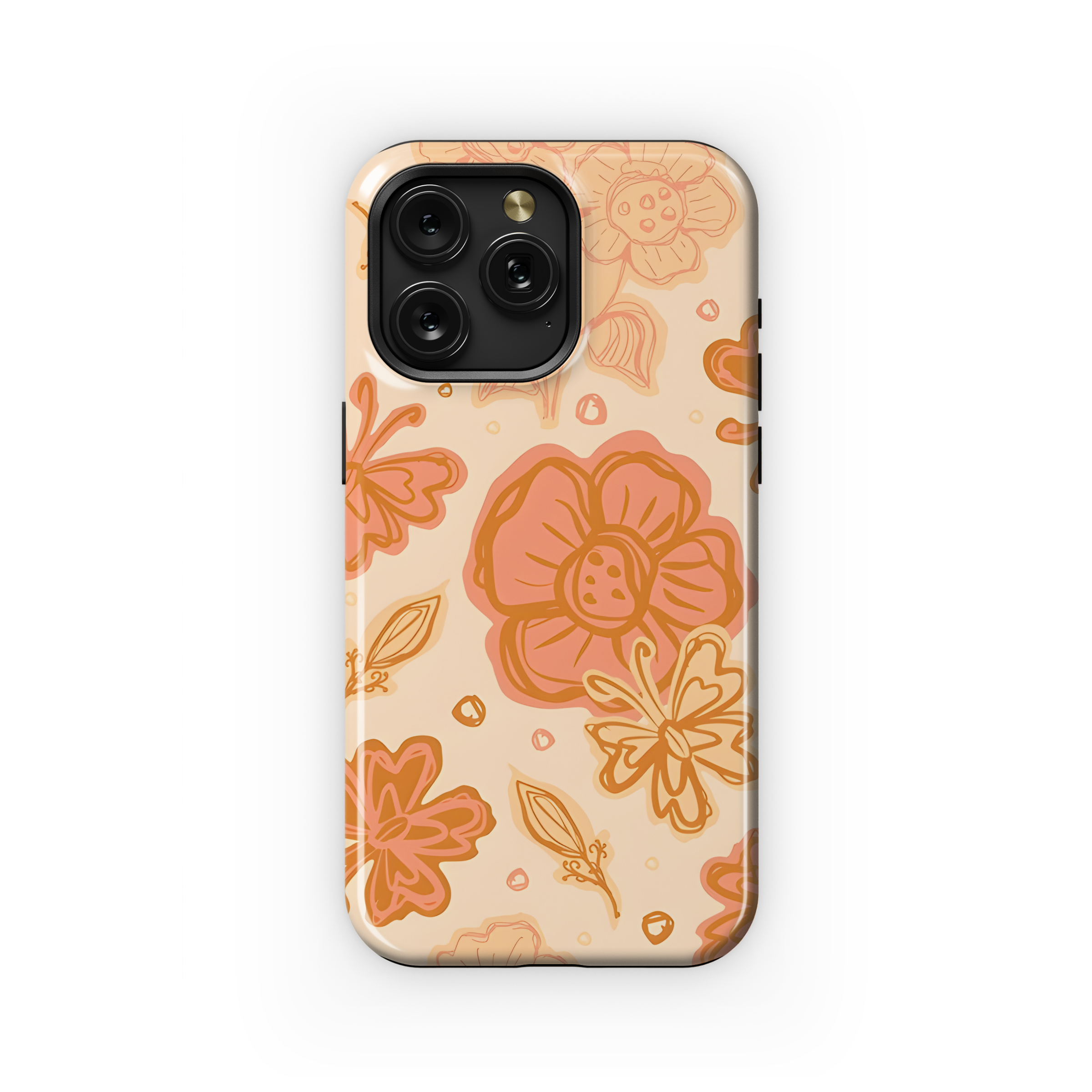 Boho Flower Phone Case iPhone Samsung Cover Pixel 3501