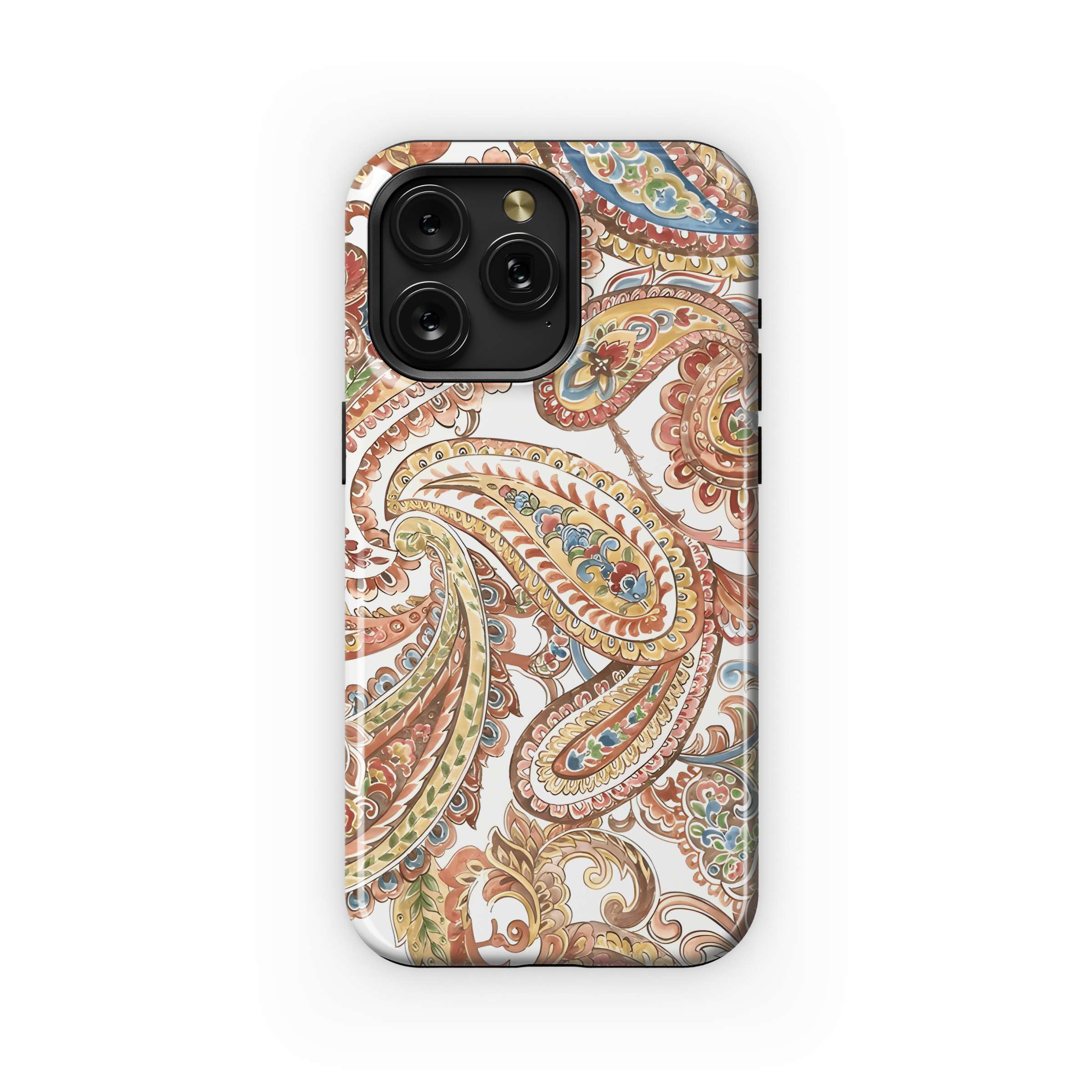 Boho Shibori Print Watercolor Phone Case iPhone Samsung Cover Pixel 3790