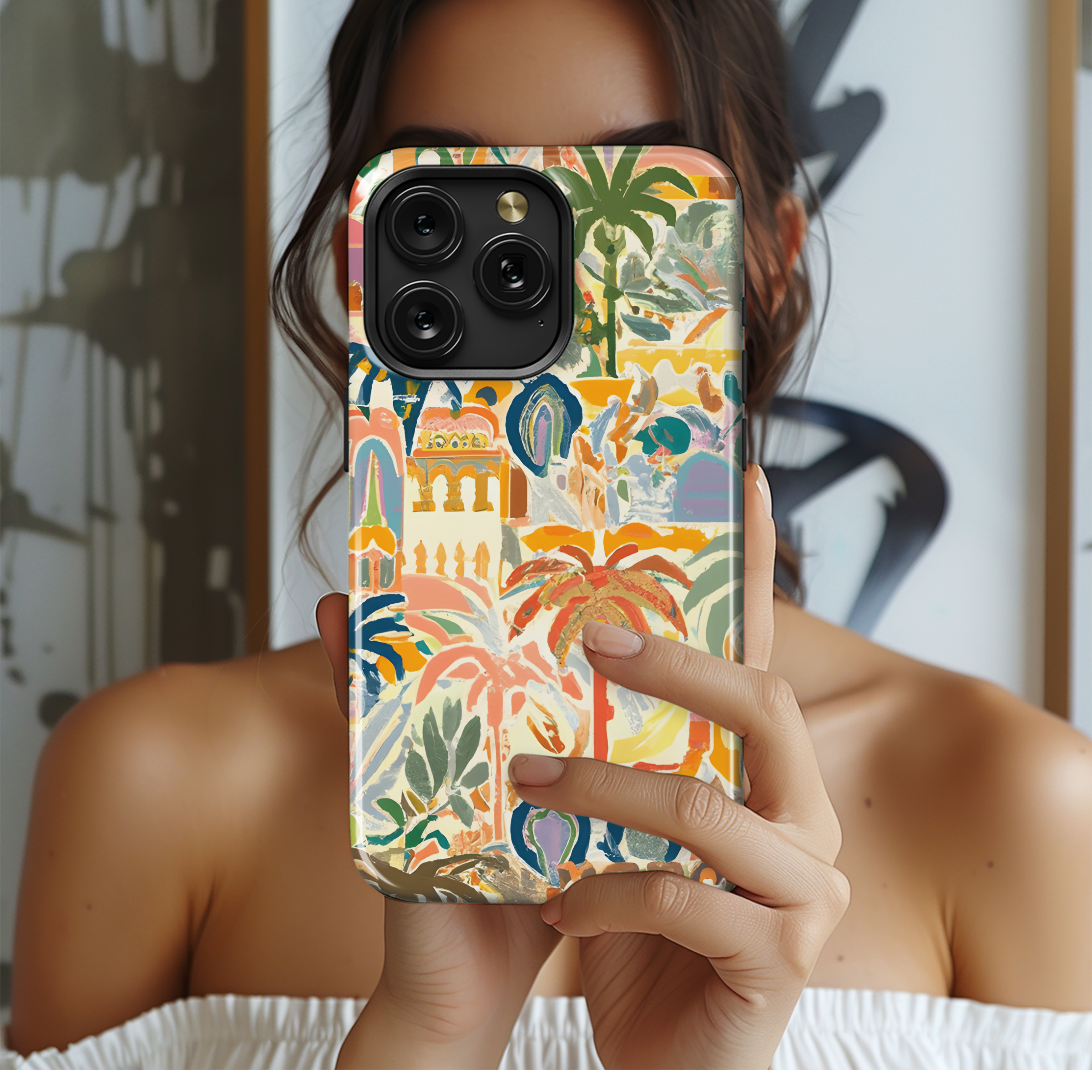 Bold Tileable Indian Phone Case iPhone Samsung Cover Pixel 2892