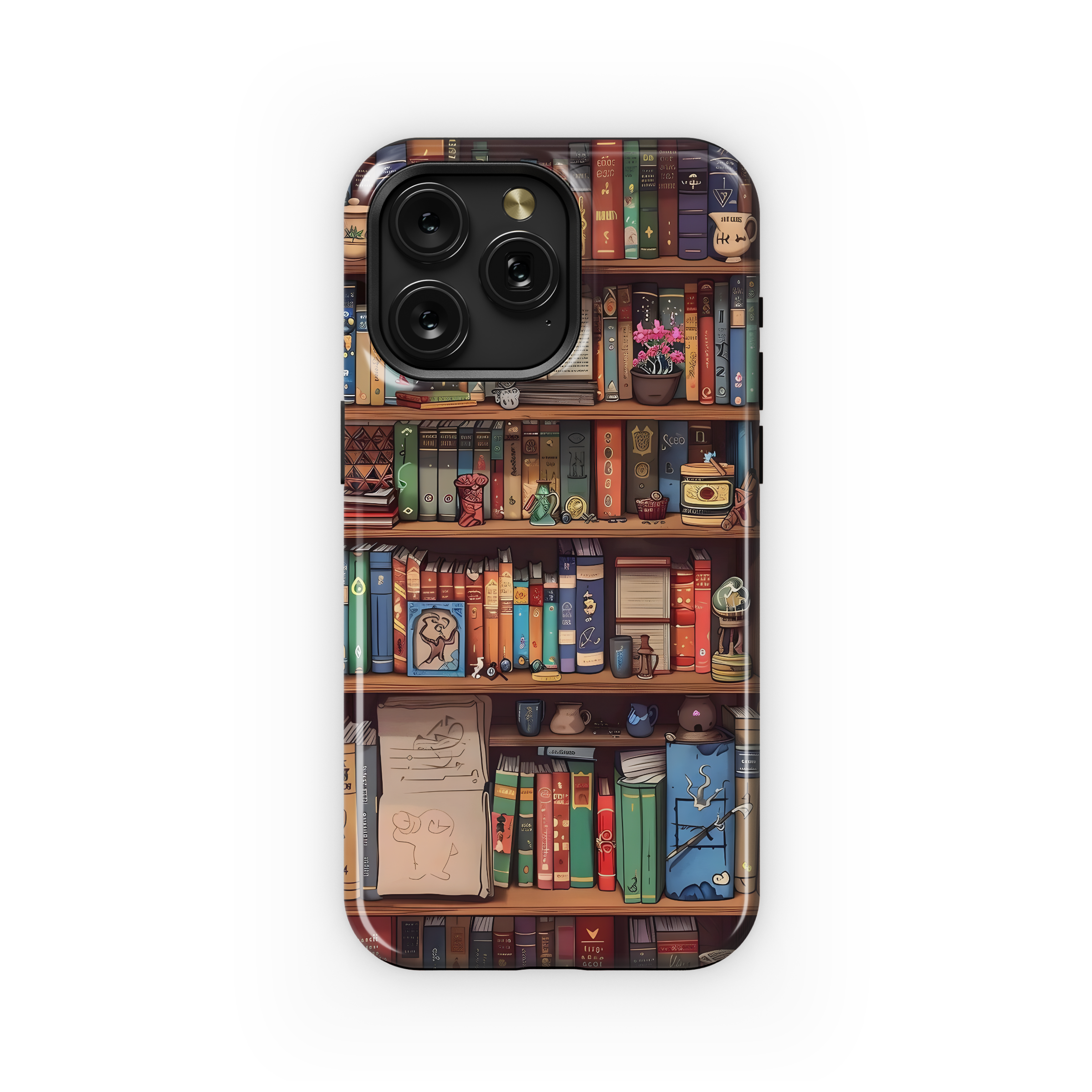 Book Lover Bookshelf Phone Case iPhone Samsung Cover Pixel 1760